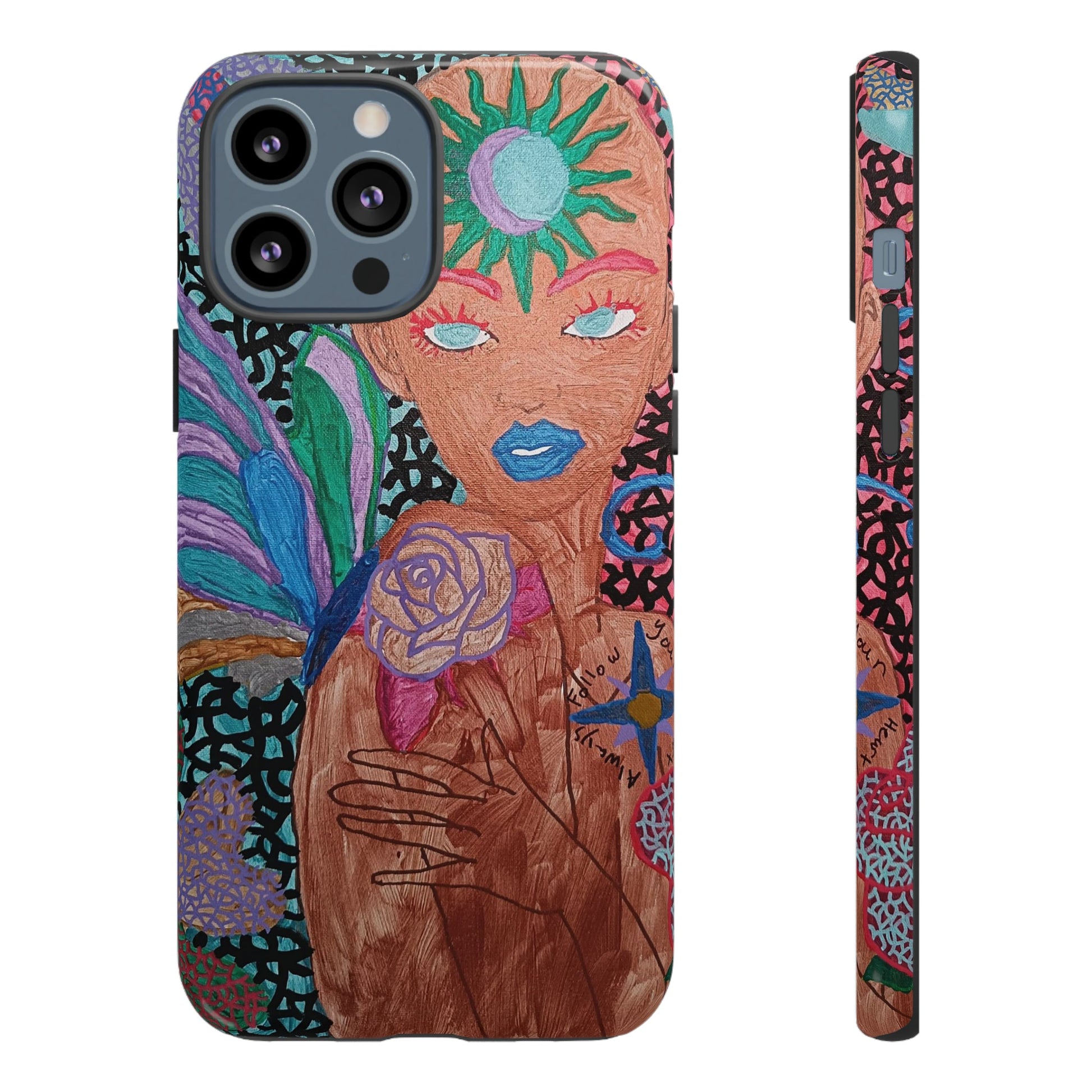 Beauty in the madness Phone case Custom Art The Indomitable Art Shop Indomitable Art Quote24.75