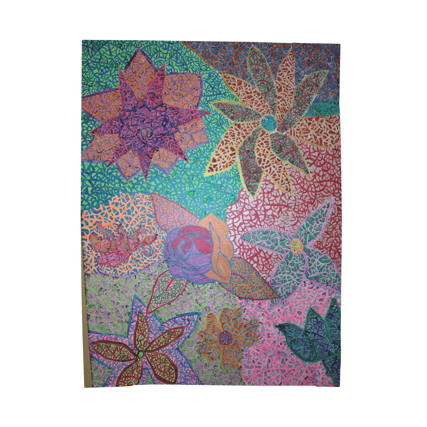 Nexus flower garden  Velveteen Plush Blanket