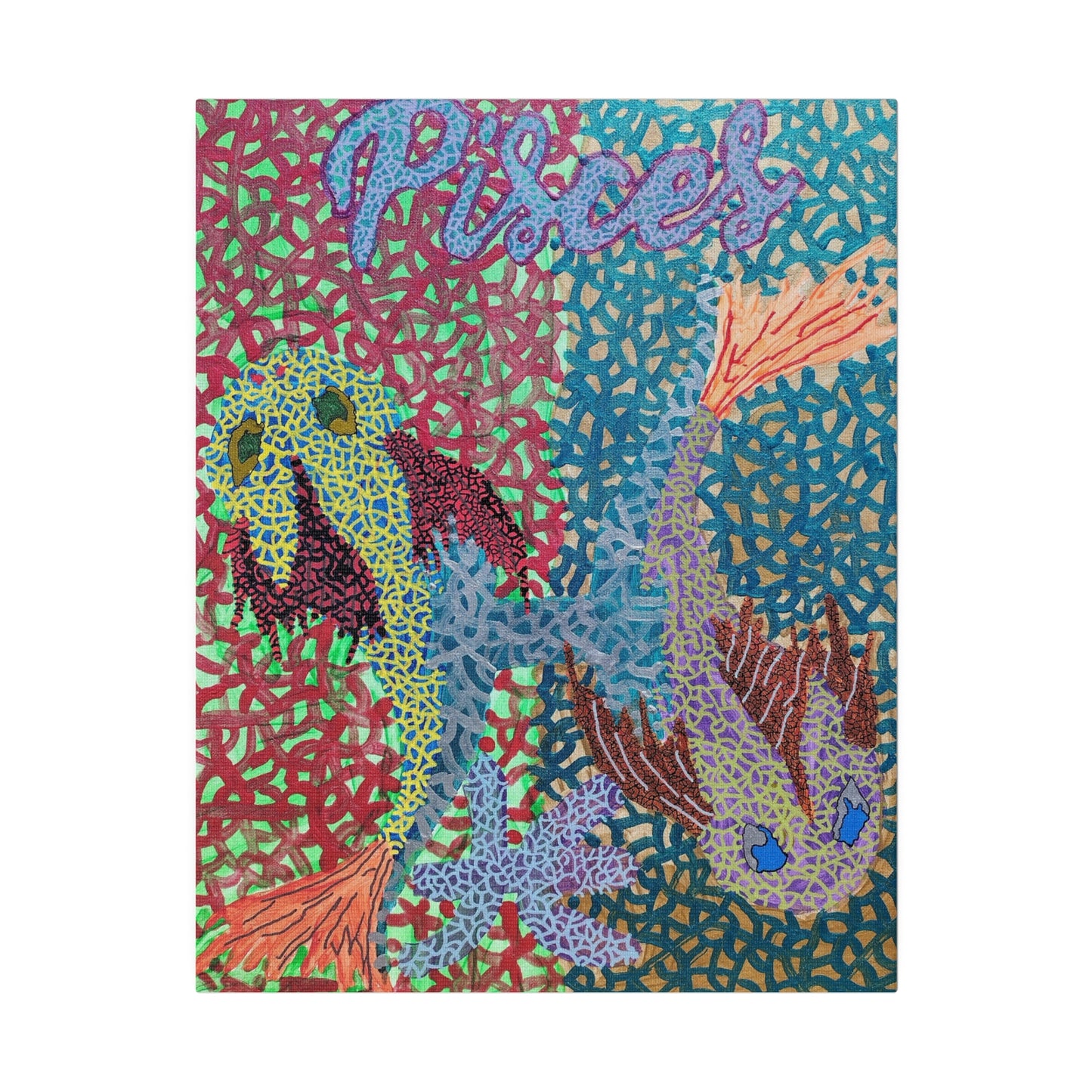 Pisces Print Canvas