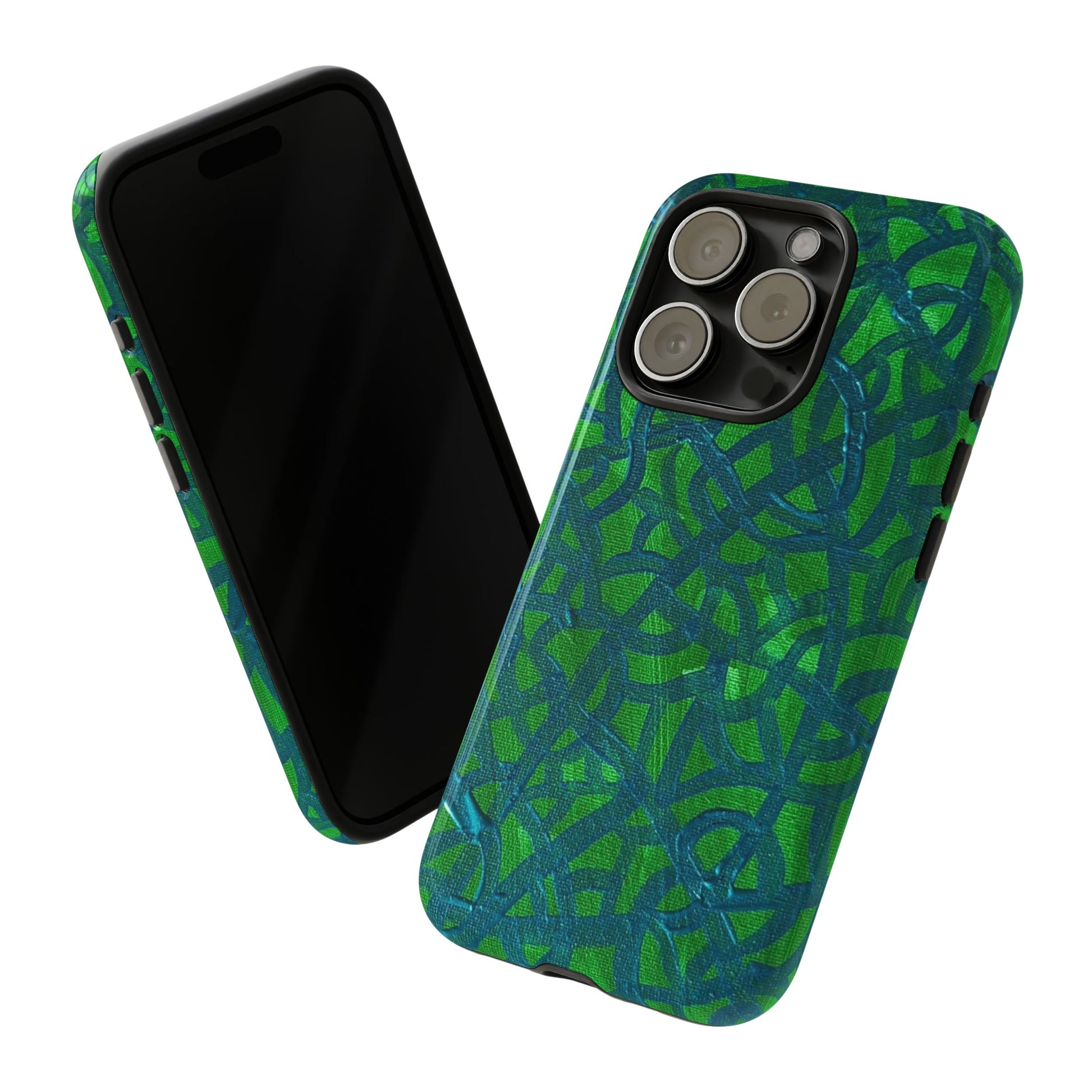 Emerald Wave Armor: Green & Teal Tough Case Custom Art The Indomitable Art Shop Indomitable Art Quote25