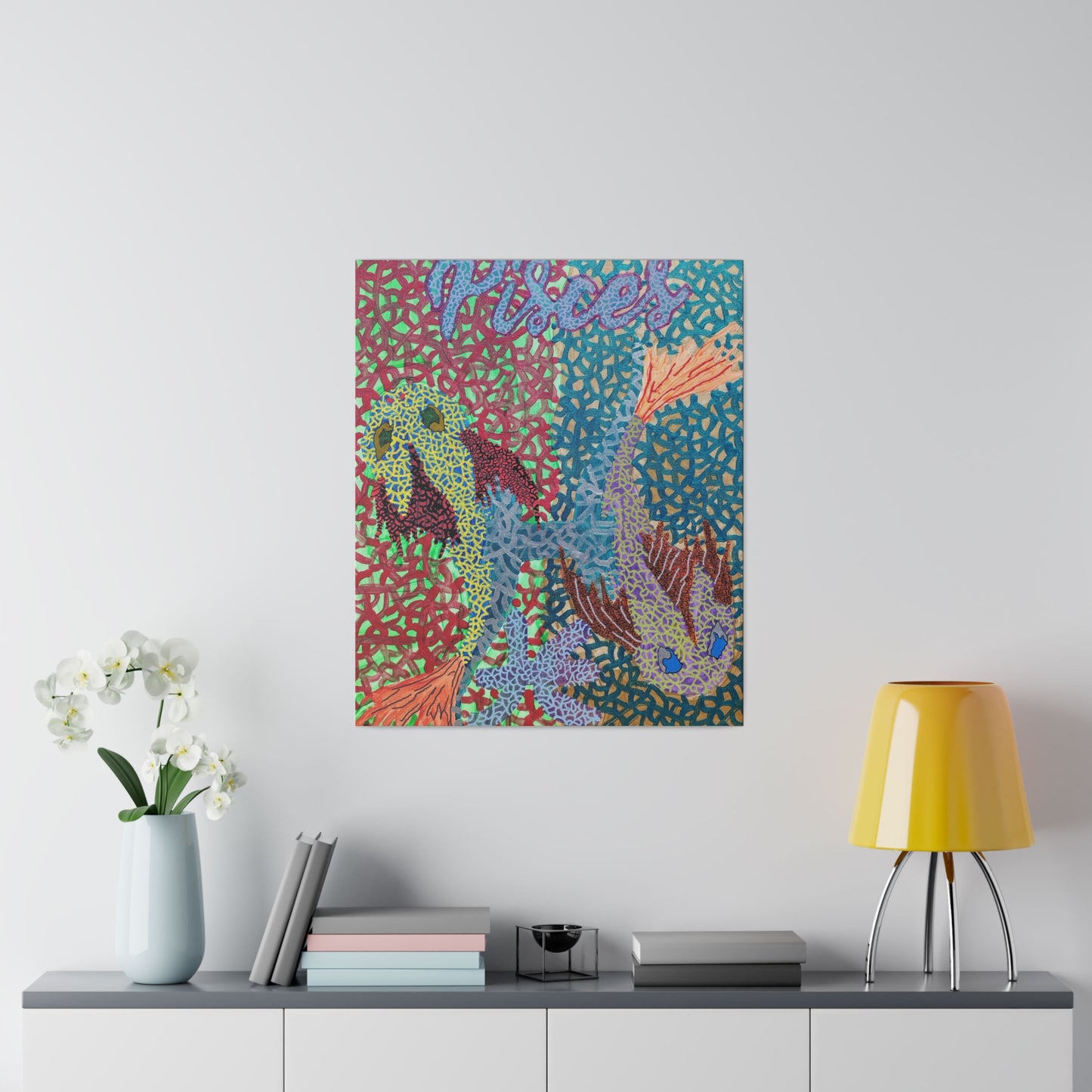 Pisces Print Canvas