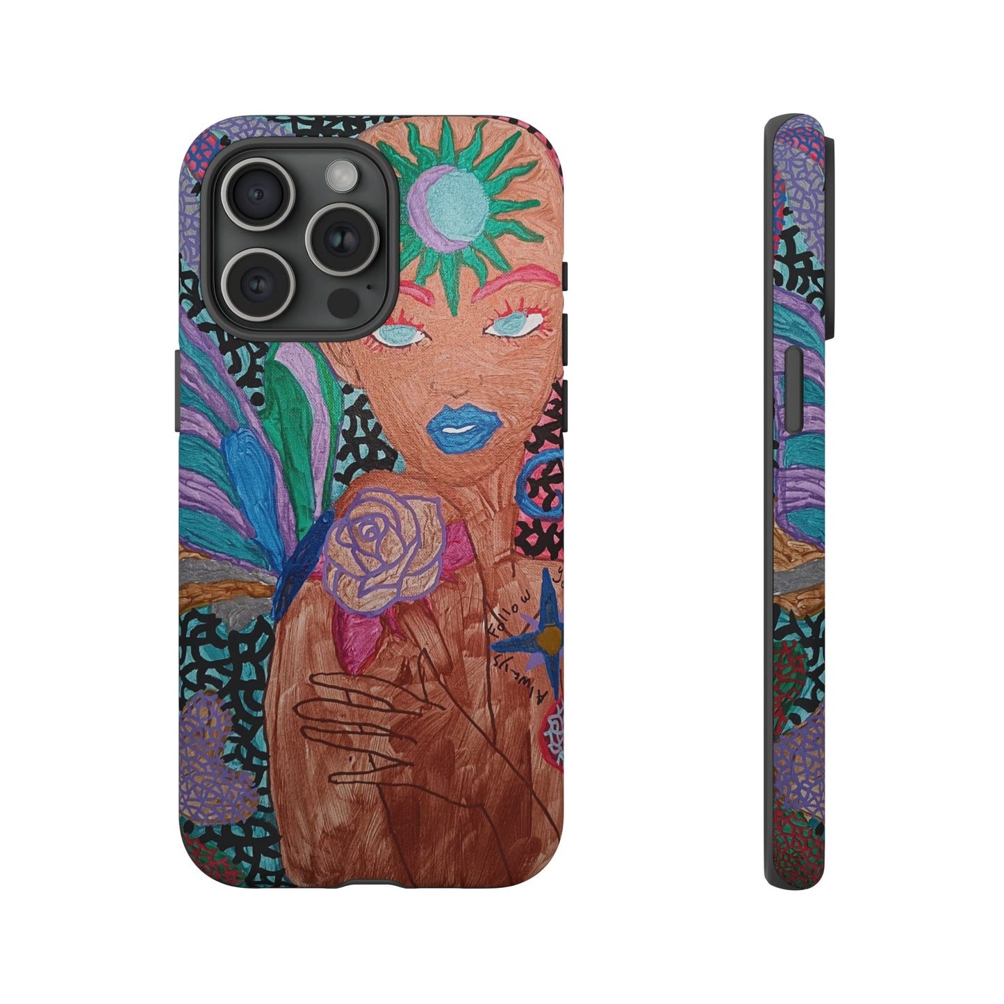 Beauty in the madness Phone case Custom Art The Indomitable Art Shop Indomitable Art Quote24.75