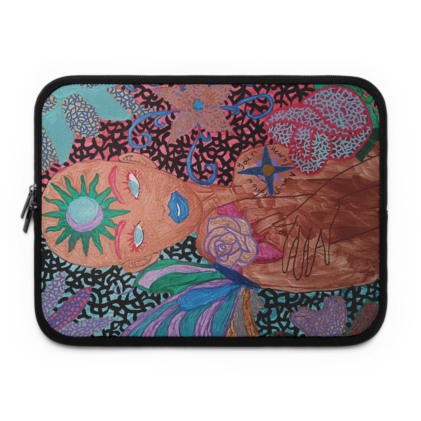 Beauty in the Madness Laptop Sleeve Custom Art The Indomitable Art Shop Indomitable Art Quote22.27