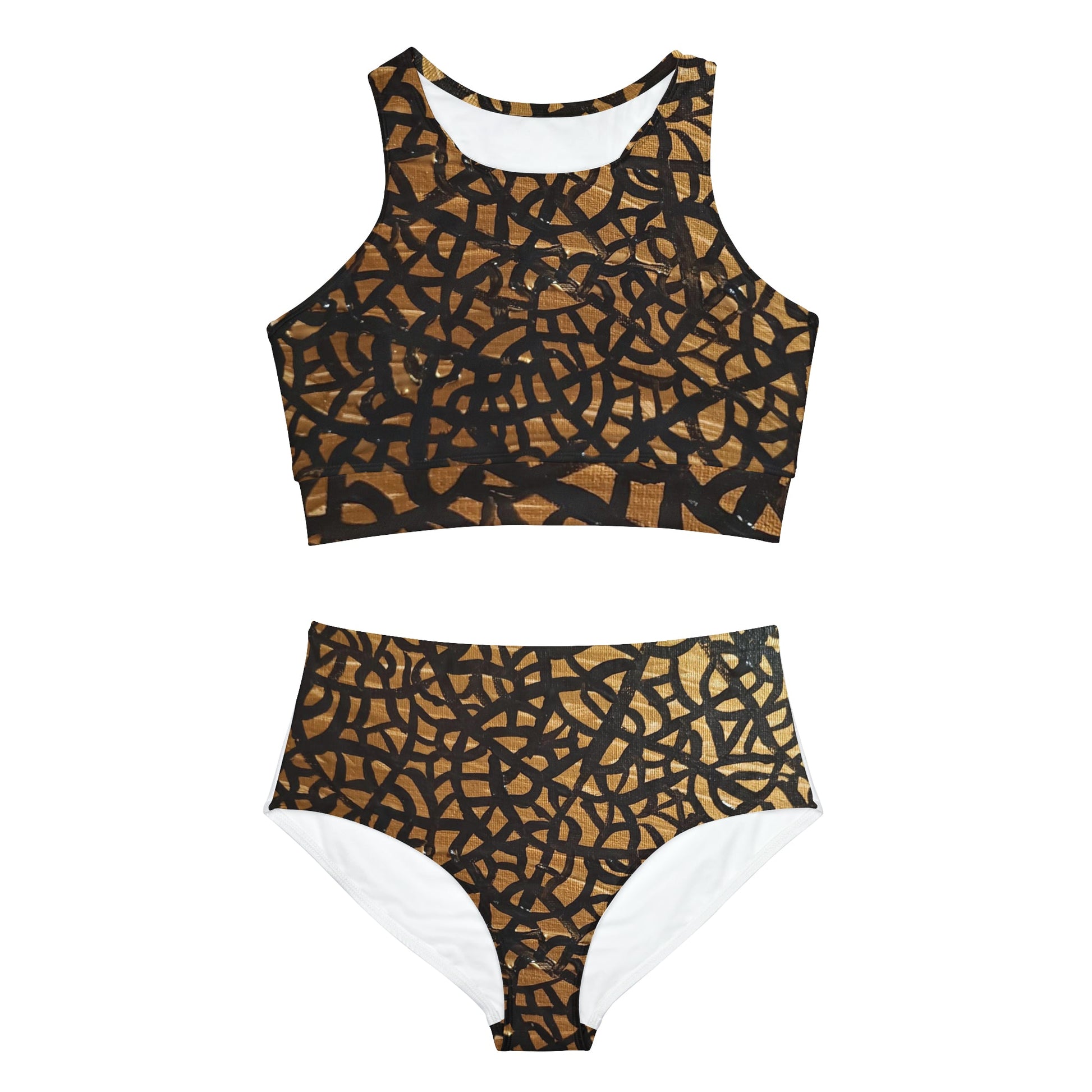 Midnight Luxe: Gold Bikini set Custom Art The Indomitable Art Shop Indomitable Art Quote75