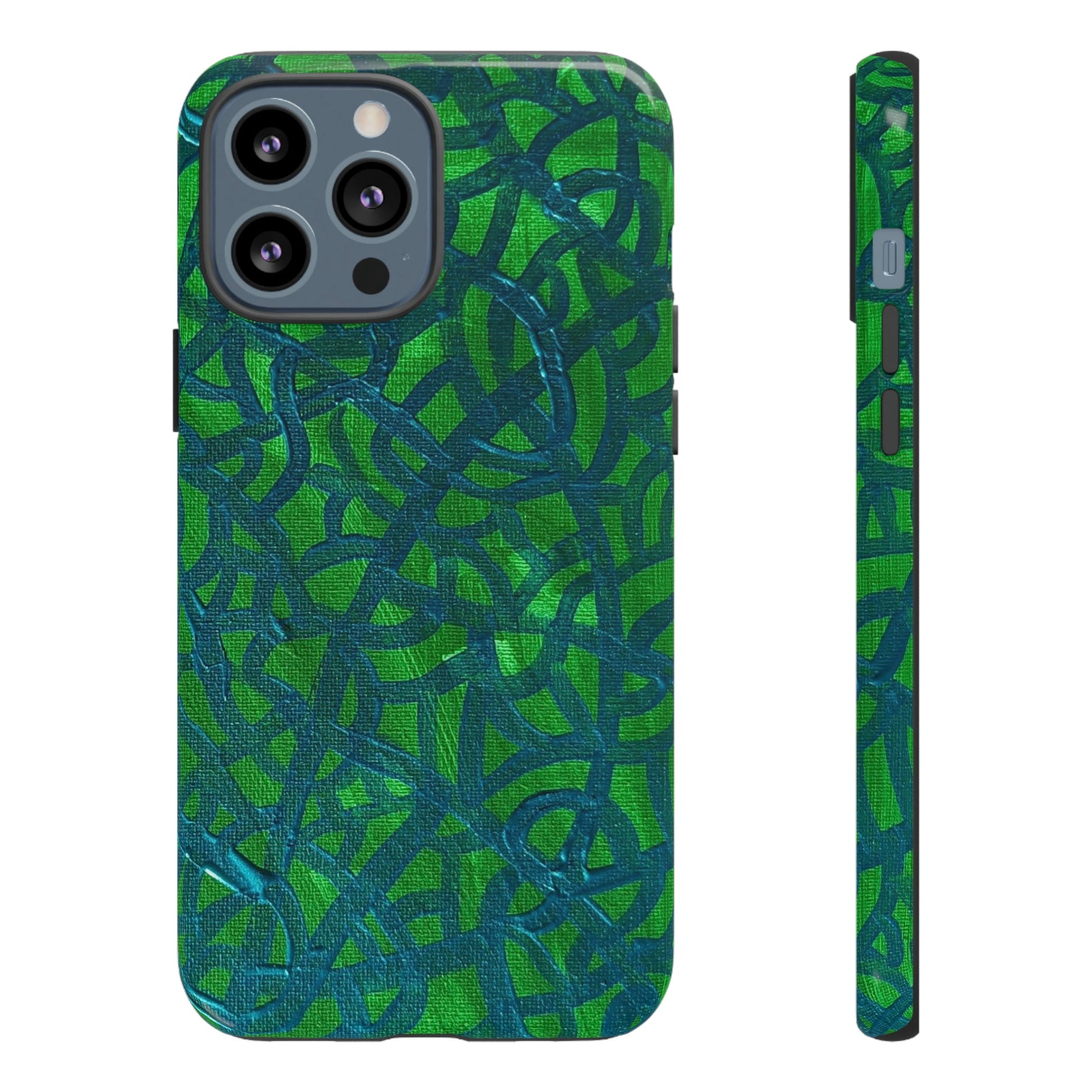 Emerald Wave Armor: Green & Teal Tough Case Custom Art The Indomitable Art Shop Indomitable Art Quote25