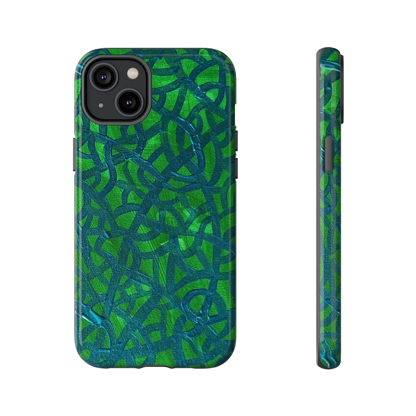 Emerald Wave Armor: Green & Teal Tough Case Custom Art The Indomitable Art Shop Indomitable Art Quote25