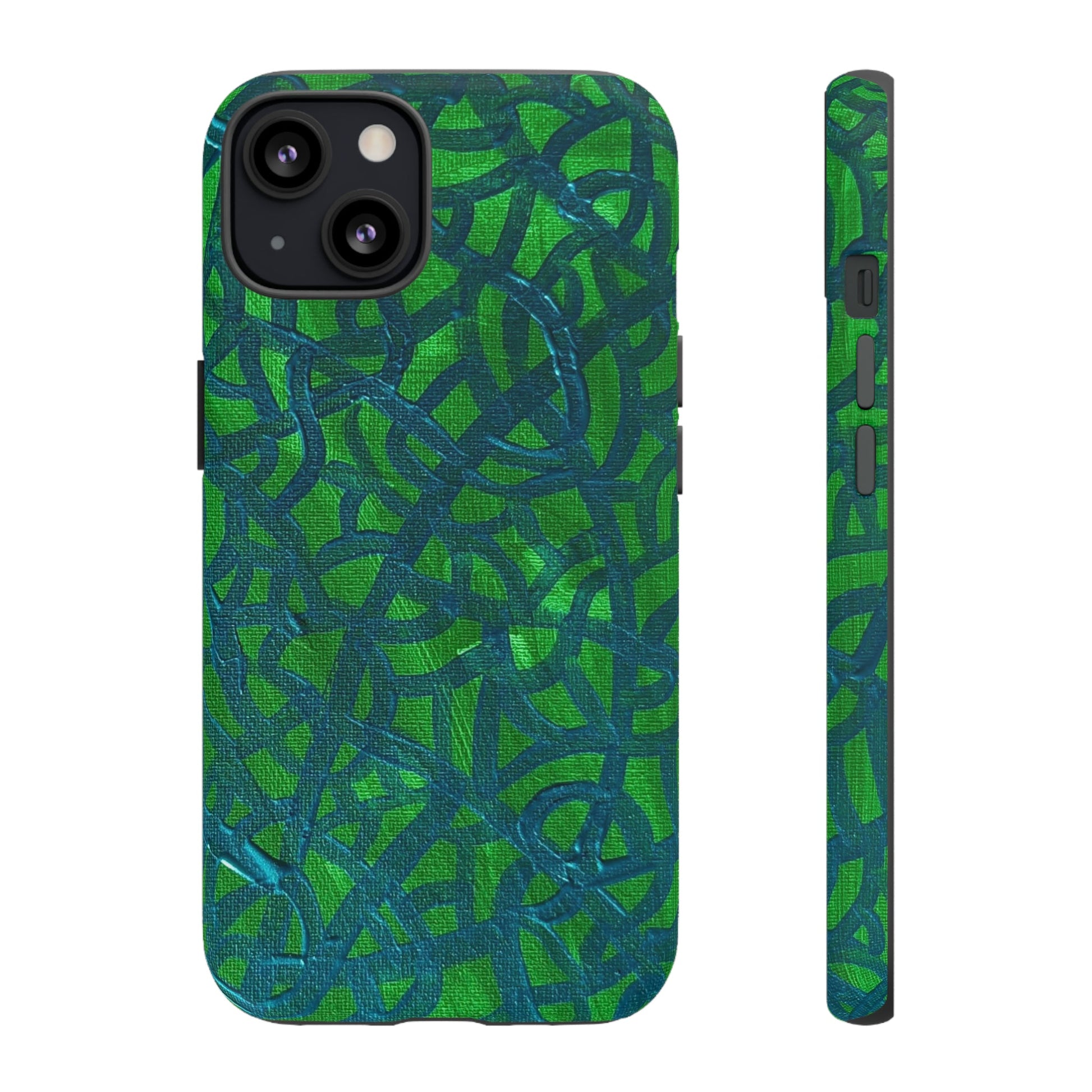 Emerald Wave Armor: Green & Teal Tough Case Custom Art The Indomitable Art Shop Indomitable Art Quote25