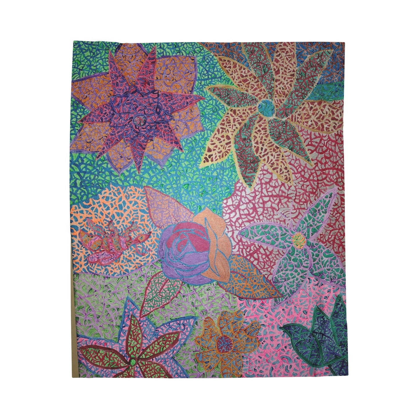 Nexus flower garden  Velveteen Plush Blanket