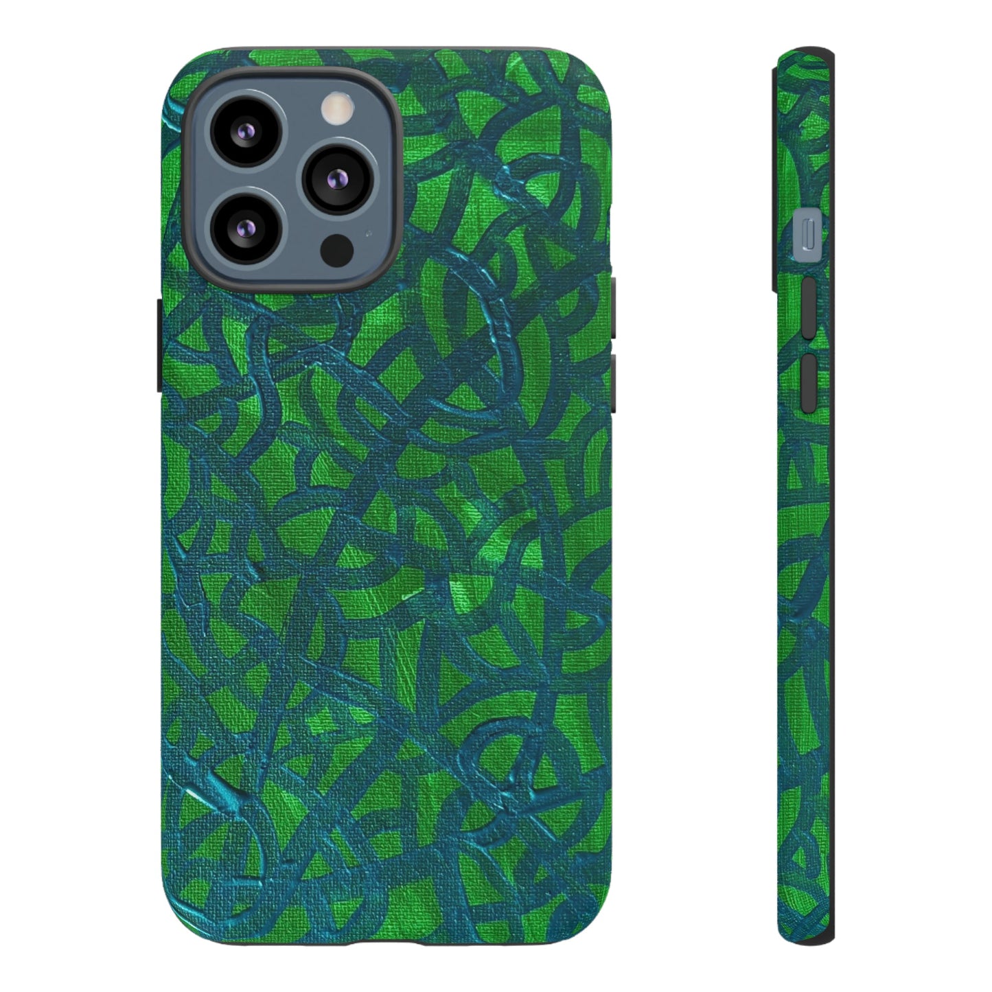 Emerald Wave Armor: Green & Teal Tough Case Custom Art The Indomitable Art Shop Indomitable Art Quote25