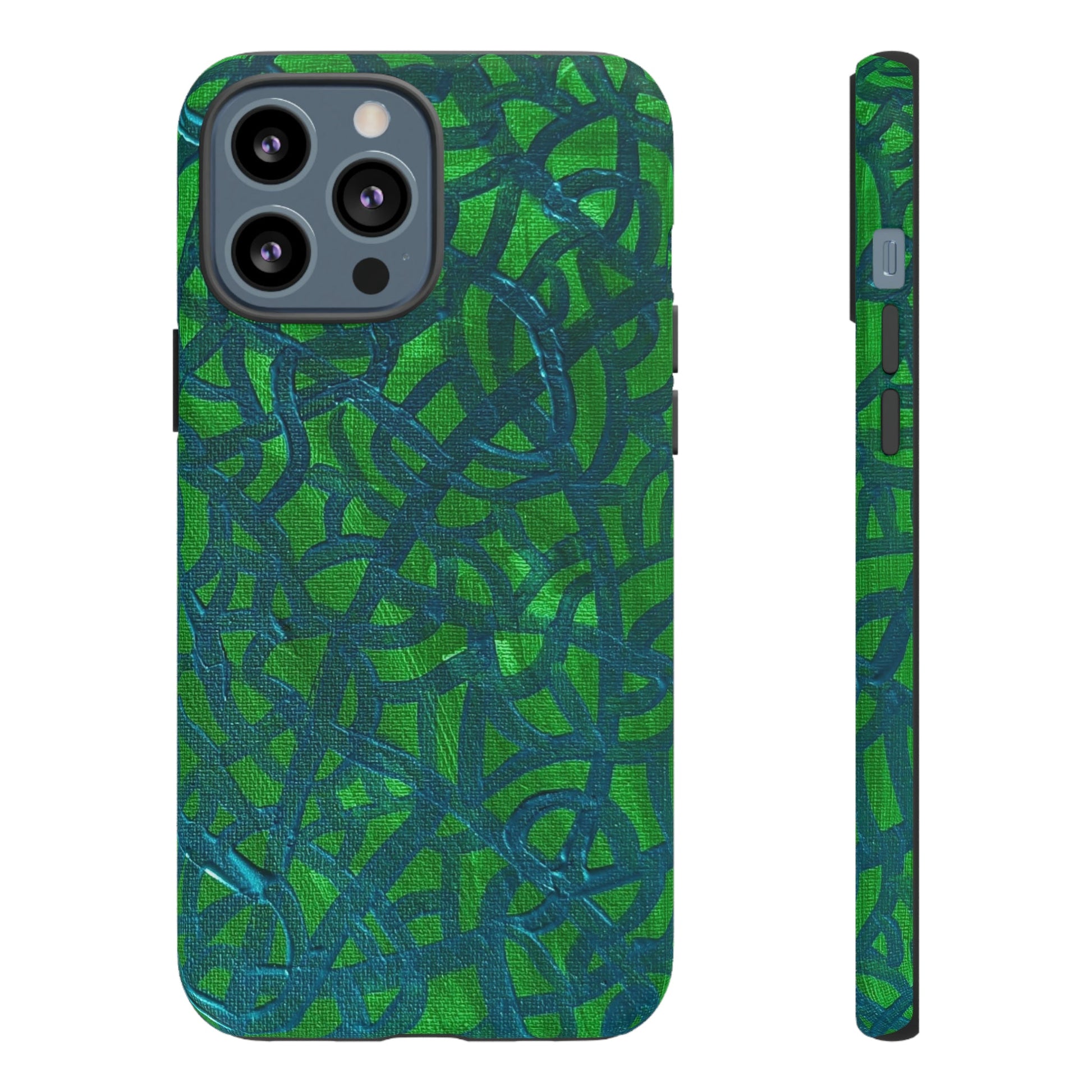 Emerald Wave Armor: Green & Teal Tough Case Custom Art The Indomitable Art Shop Indomitable Art Quote25