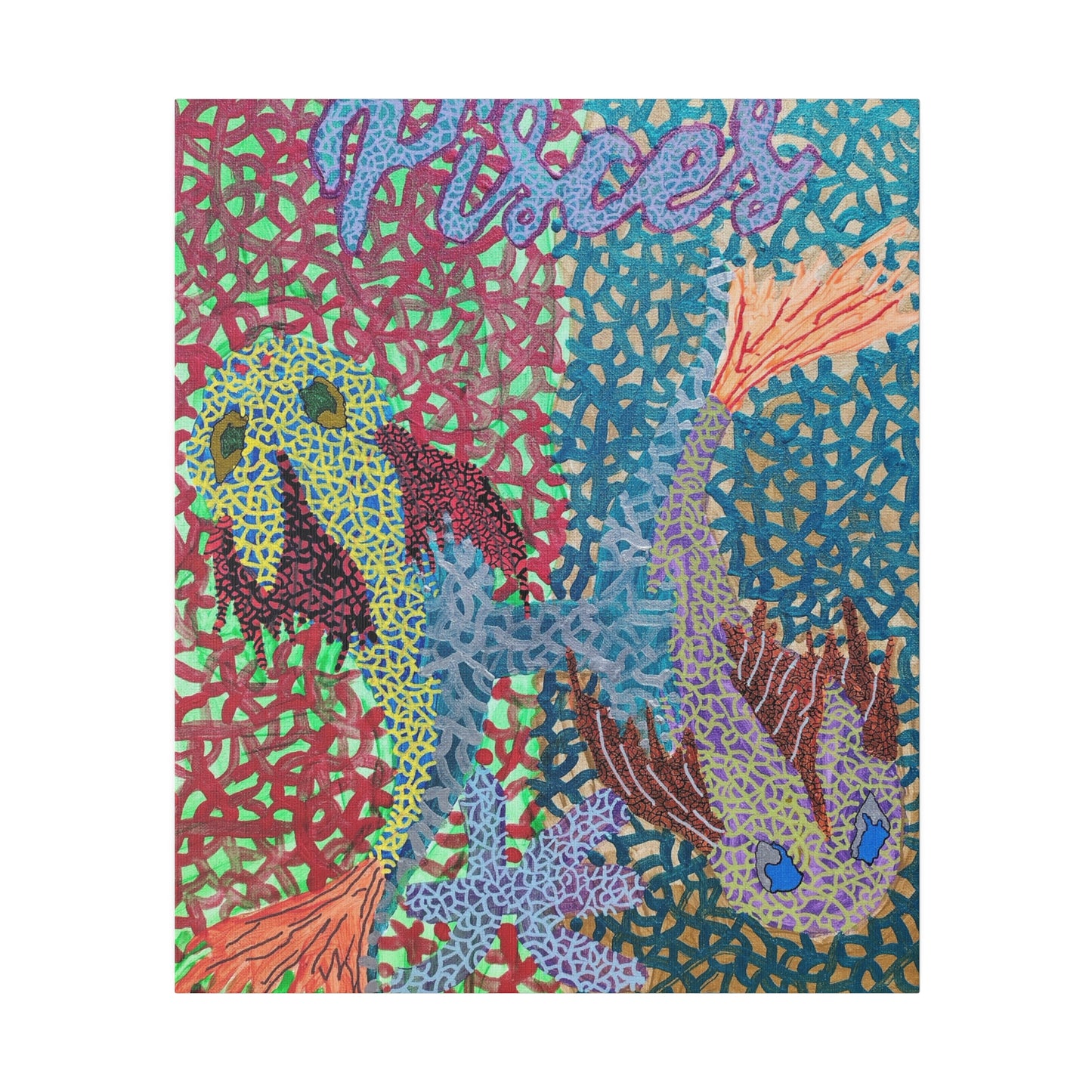 Pisces Print Canvas