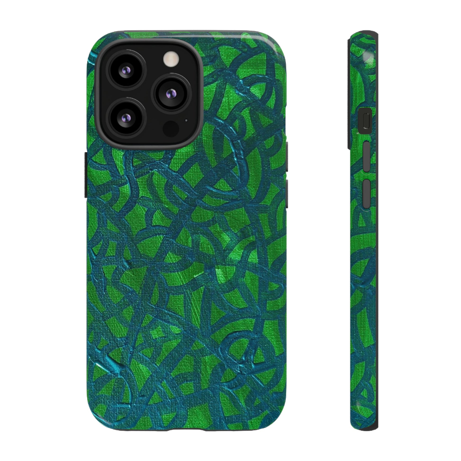 Emerald Wave Armor: Green & Teal Tough Case Custom Art The Indomitable Art Shop Indomitable Art Quote25