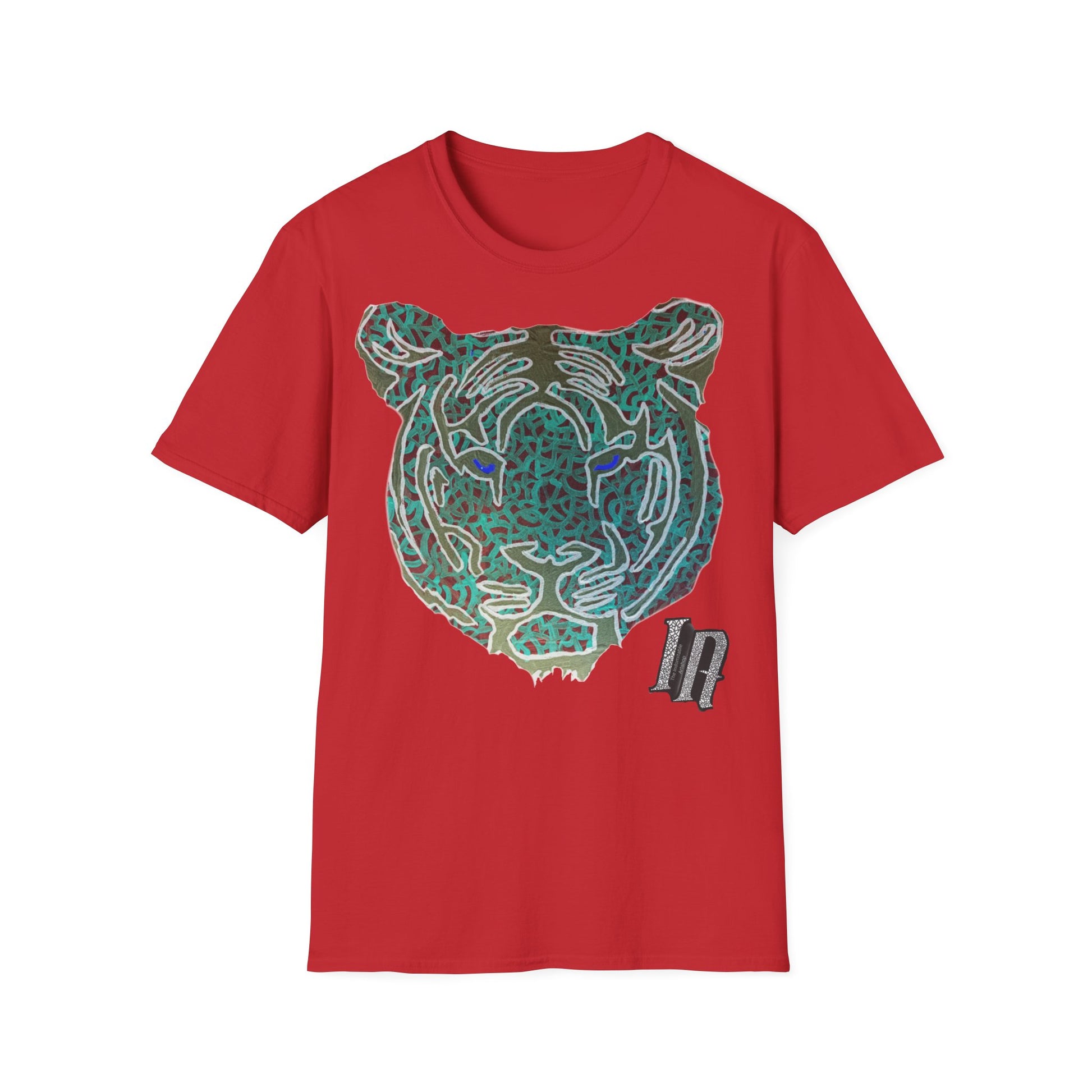 Tiger Softstyle T-Shirt Custom Art The Indomitable Art Shop Printify Quote12.33