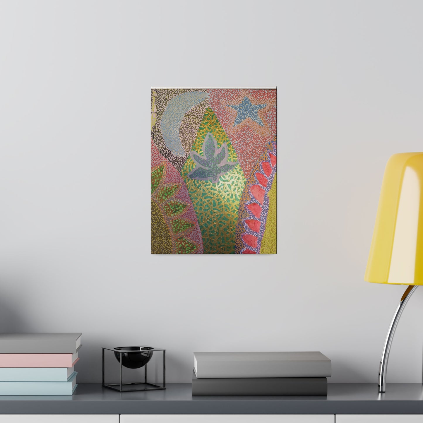 Cannabis Caverns Print Canvas