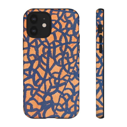 Sunset Horizon Defender: Orange & Blue Tough Case Custom Art The Indomitable Art Shop Indomitable Art Quote25