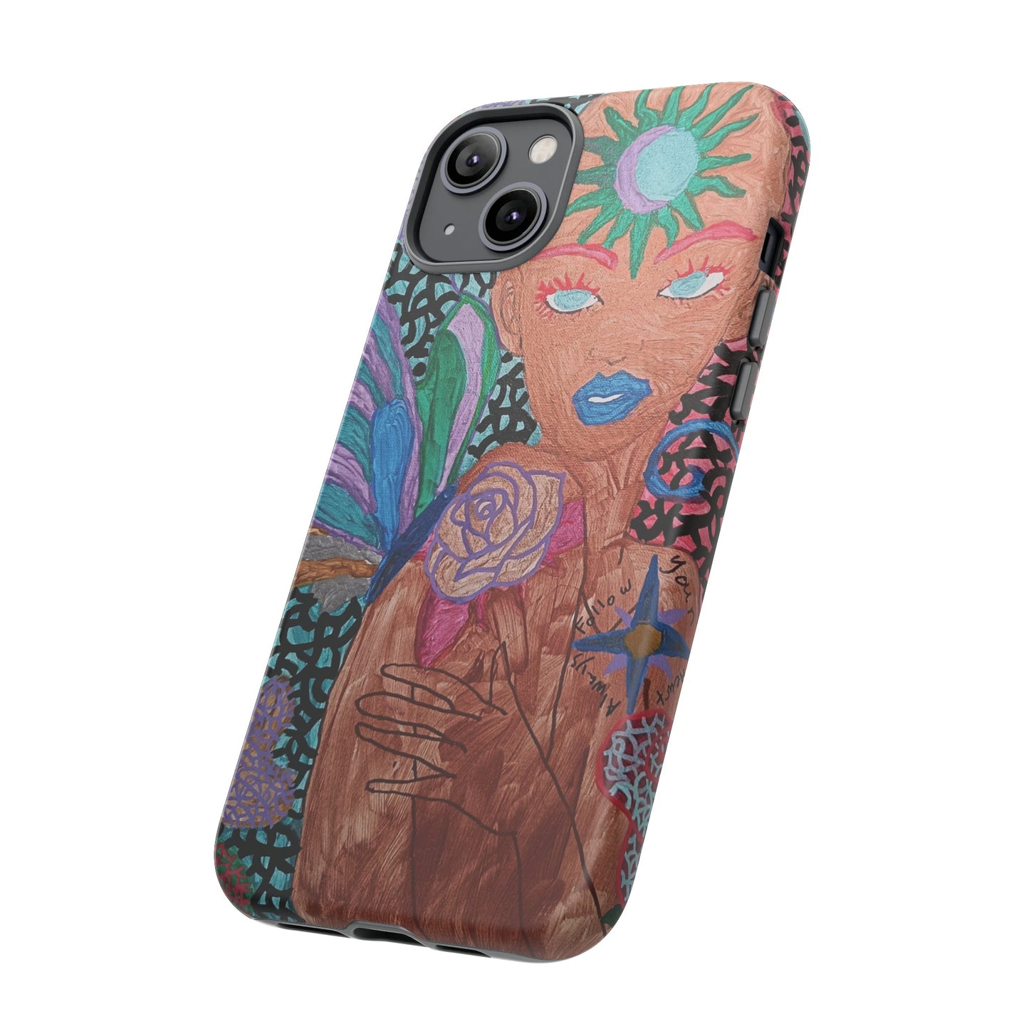 Beauty in the madness Phone case Custom Art The Indomitable Art Shop Indomitable Art Quote24.75