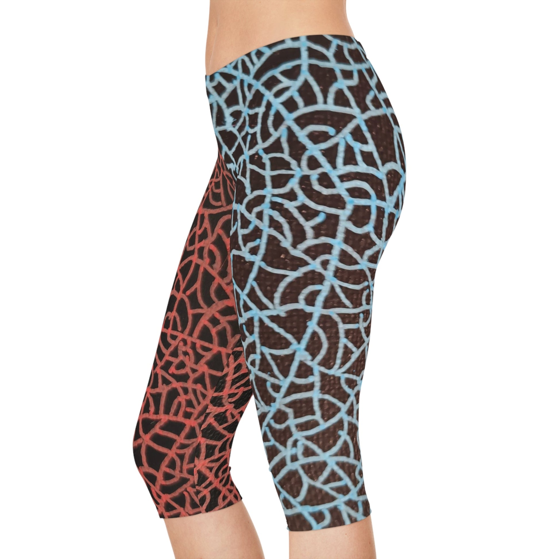 Azure Crimson Capri leggings Custom Art The Indomitable Art Shop Indomitable Art Quote35