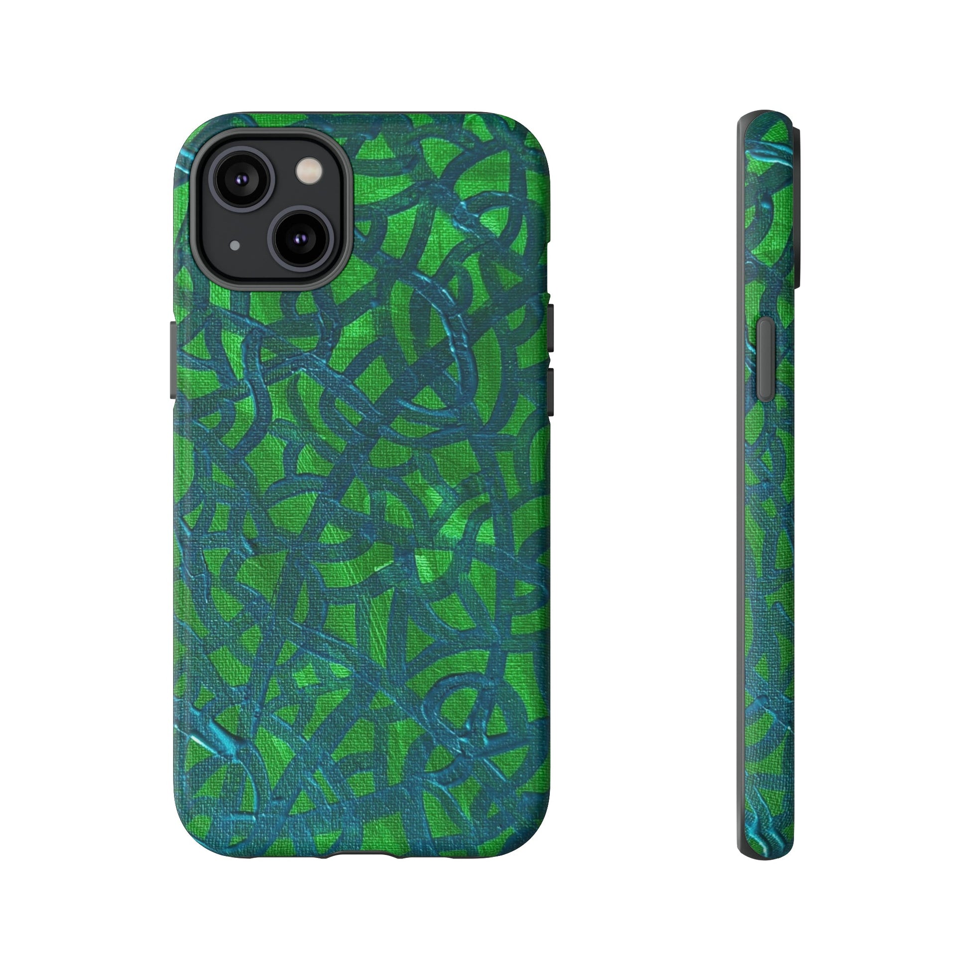 Emerald Wave Armor: Green & Teal Tough Case Custom Art The Indomitable Art Shop Indomitable Art Quote25