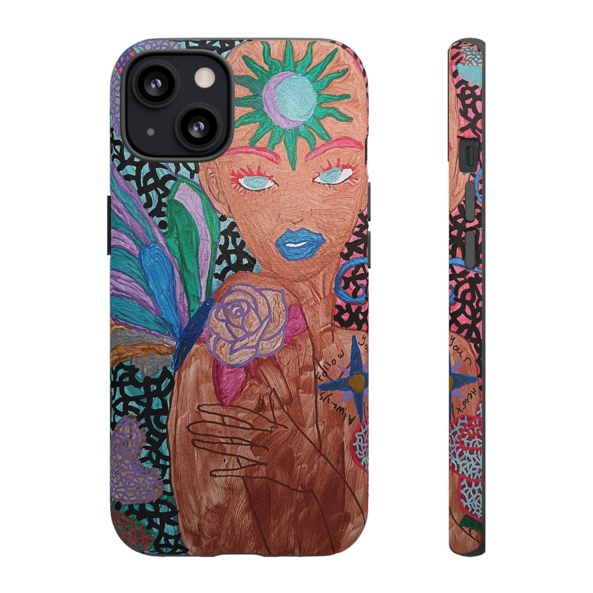 Beauty in the madness Phone case Custom Art The Indomitable Art Shop Indomitable Art Quote24.75