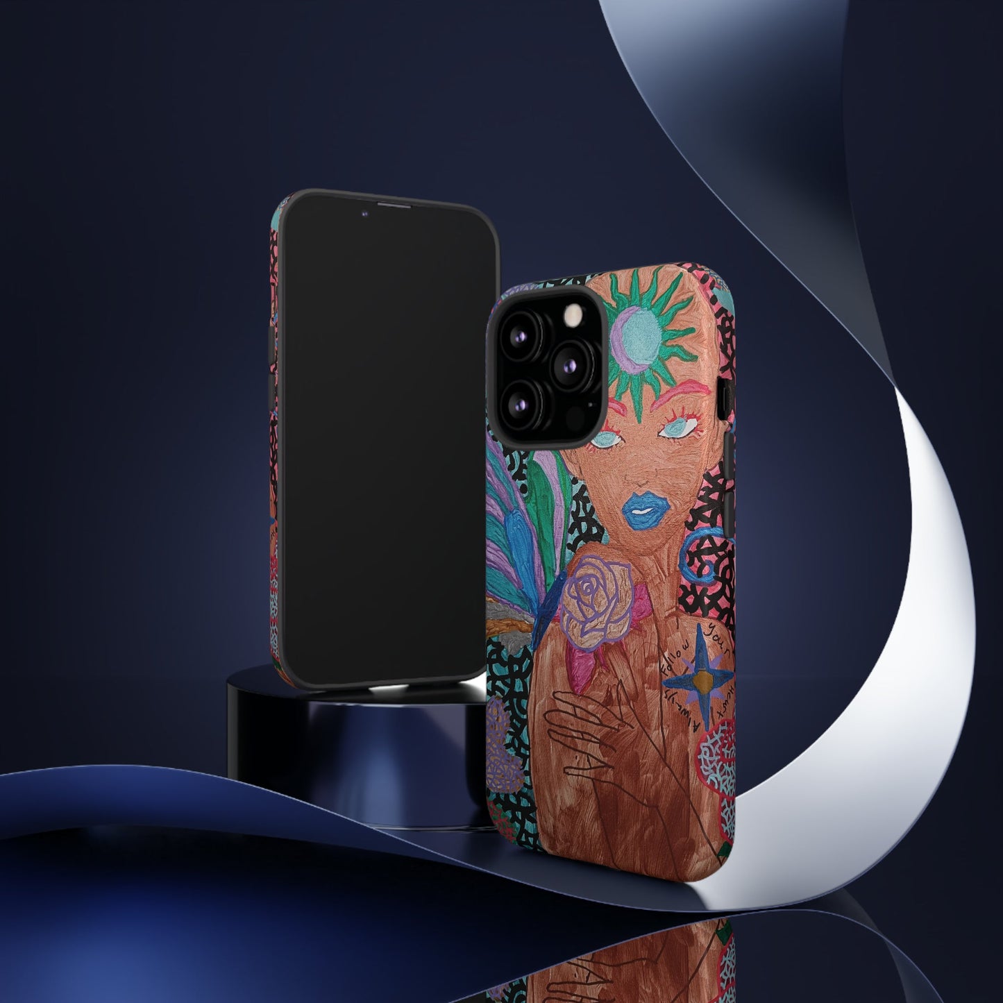 Beauty in the madness Phone case Custom Art The Indomitable Art Shop Indomitable Art Quote24.75