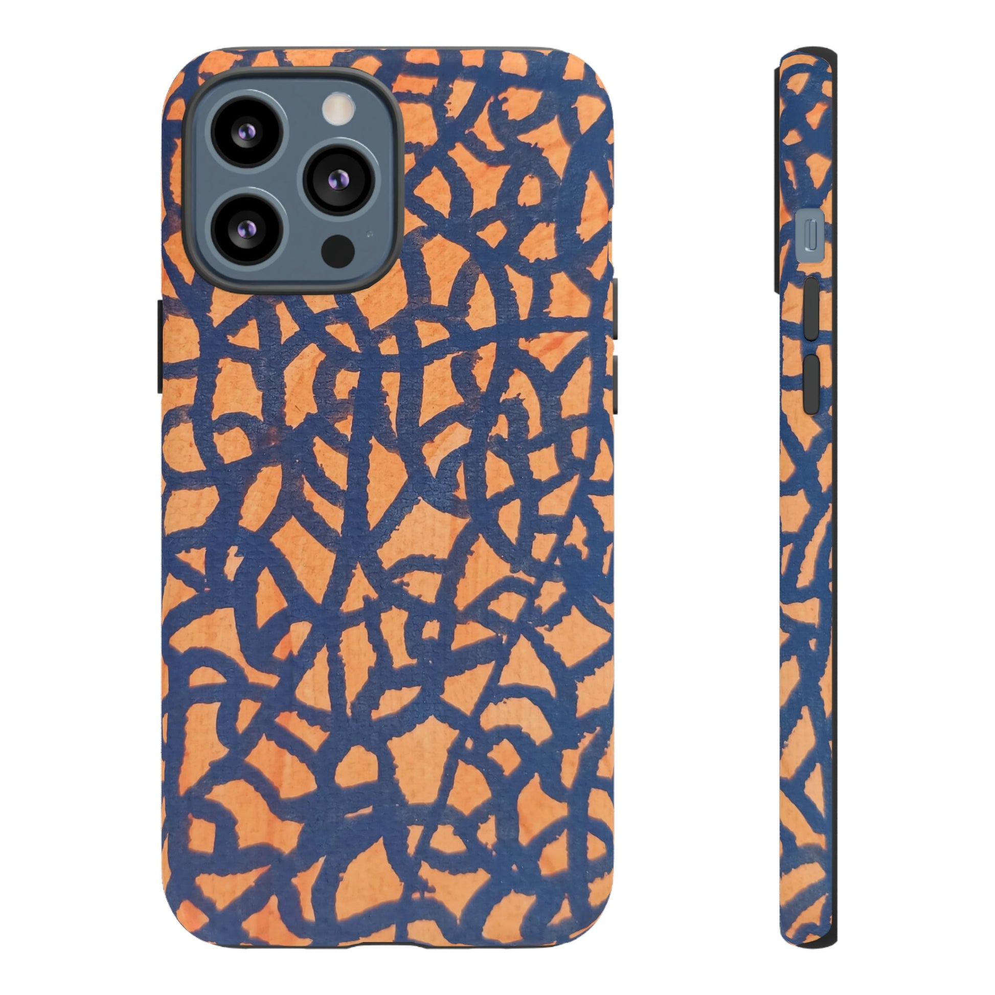 Sunset Horizon Defender: Orange & Blue Tough Case Custom Art The Indomitable Art Shop Indomitable Art Quote25