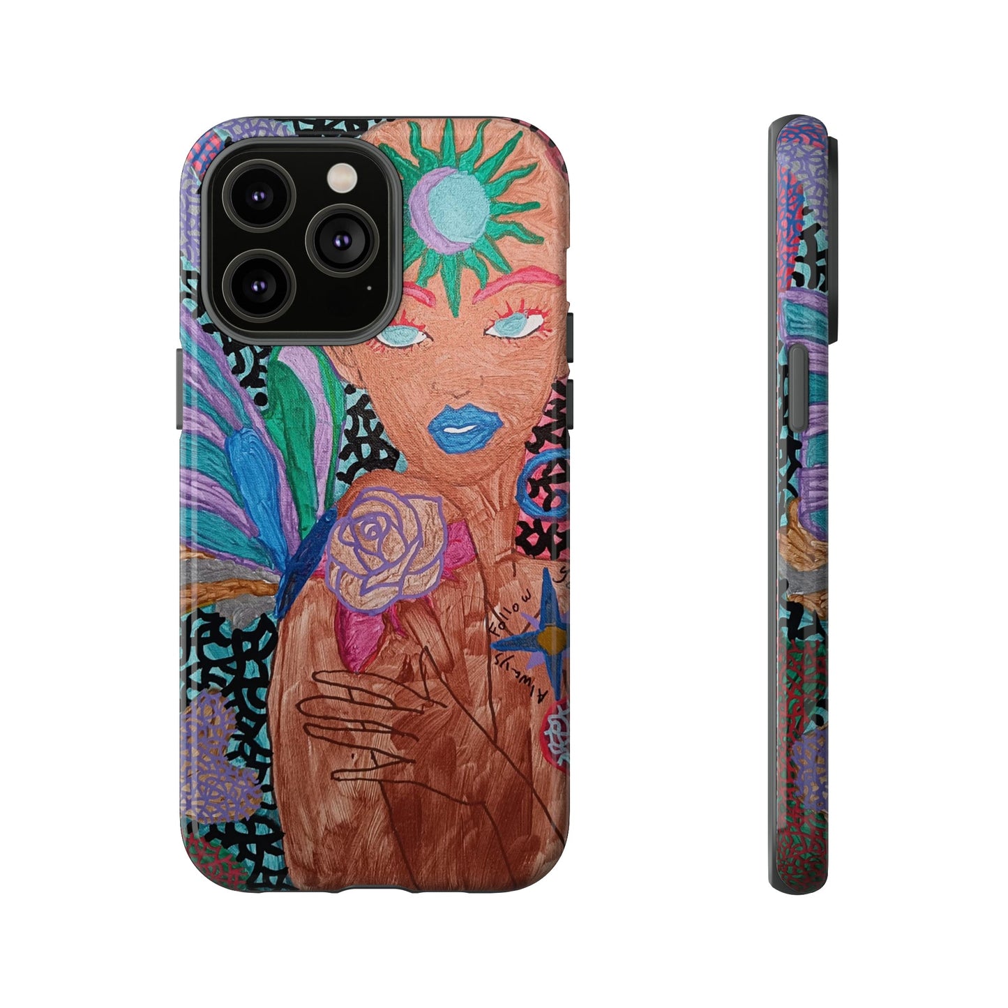 Beauty in the madness Phone case Custom Art The Indomitable Art Shop Indomitable Art Quote24.75