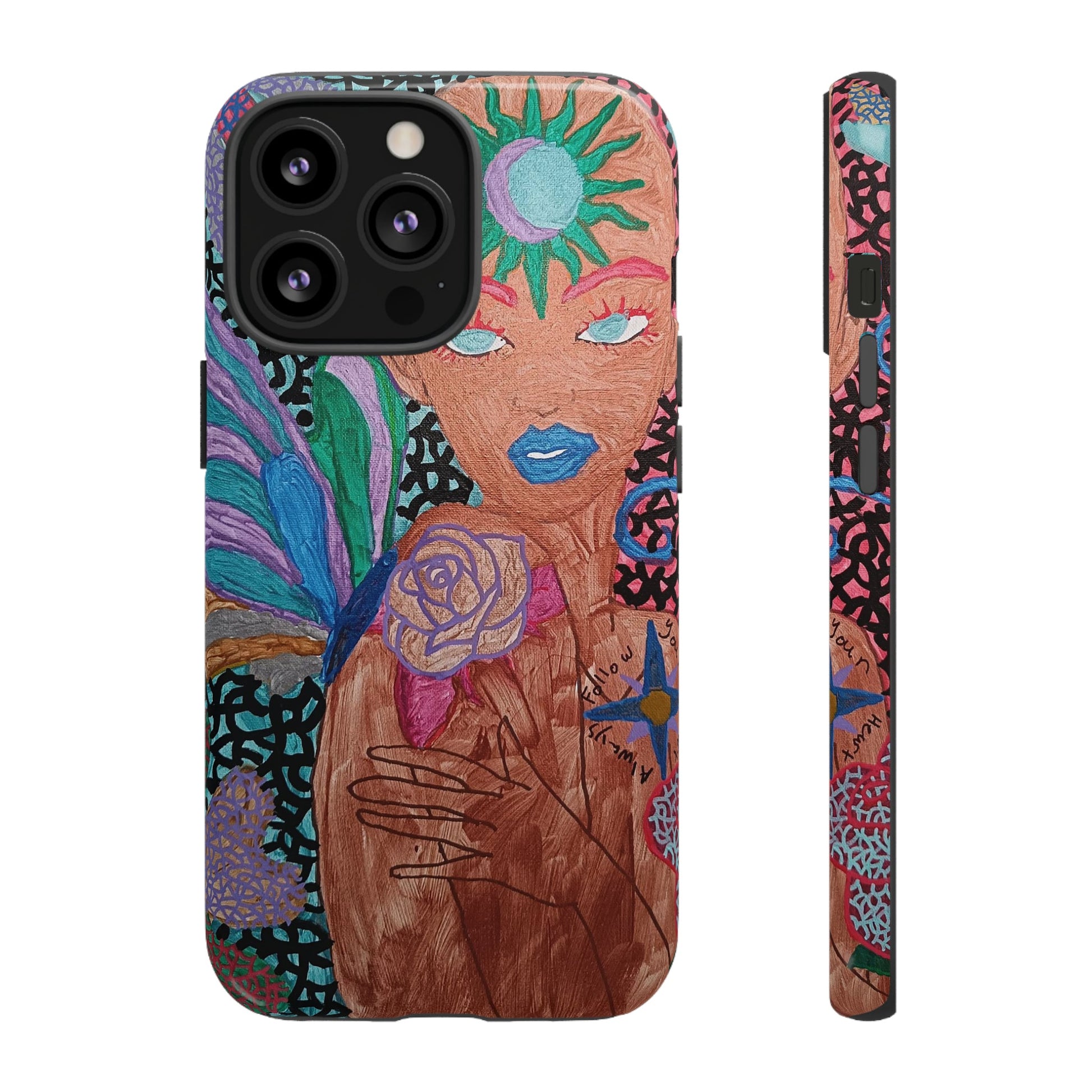 Beauty in the madness Phone case Custom Art The Indomitable Art Shop Indomitable Art Quote24.75