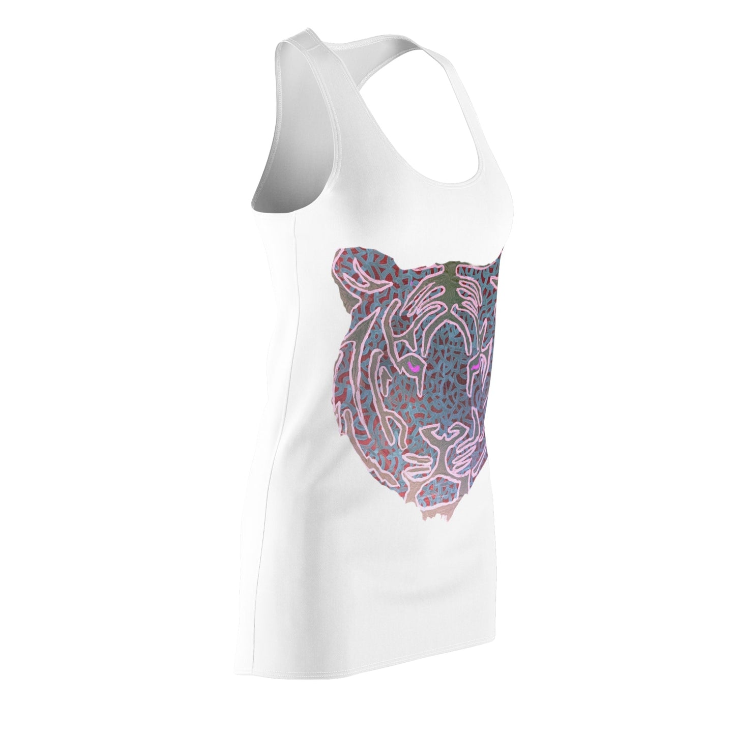 Pink Tigers Racerback Dress Custom Art The Indomitable Art Shop Indomitable Art Quote35