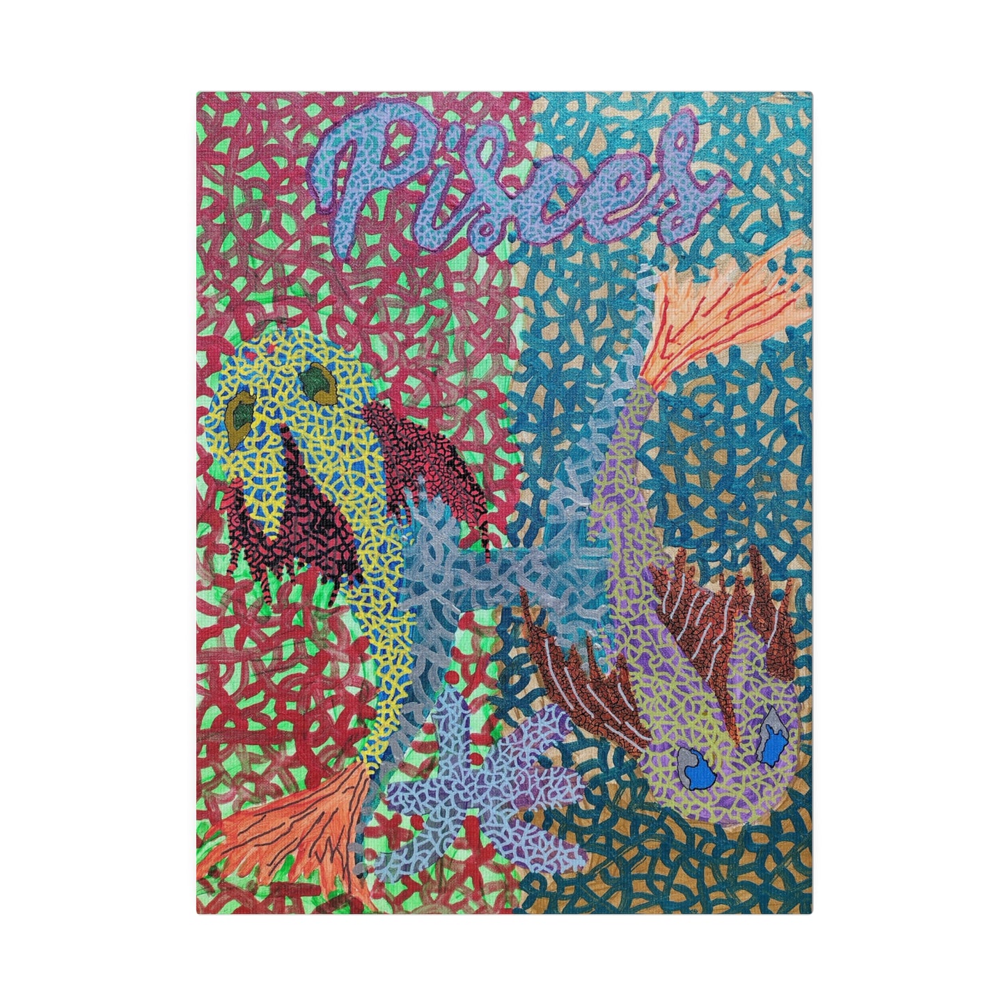 Pisces Print Canvas