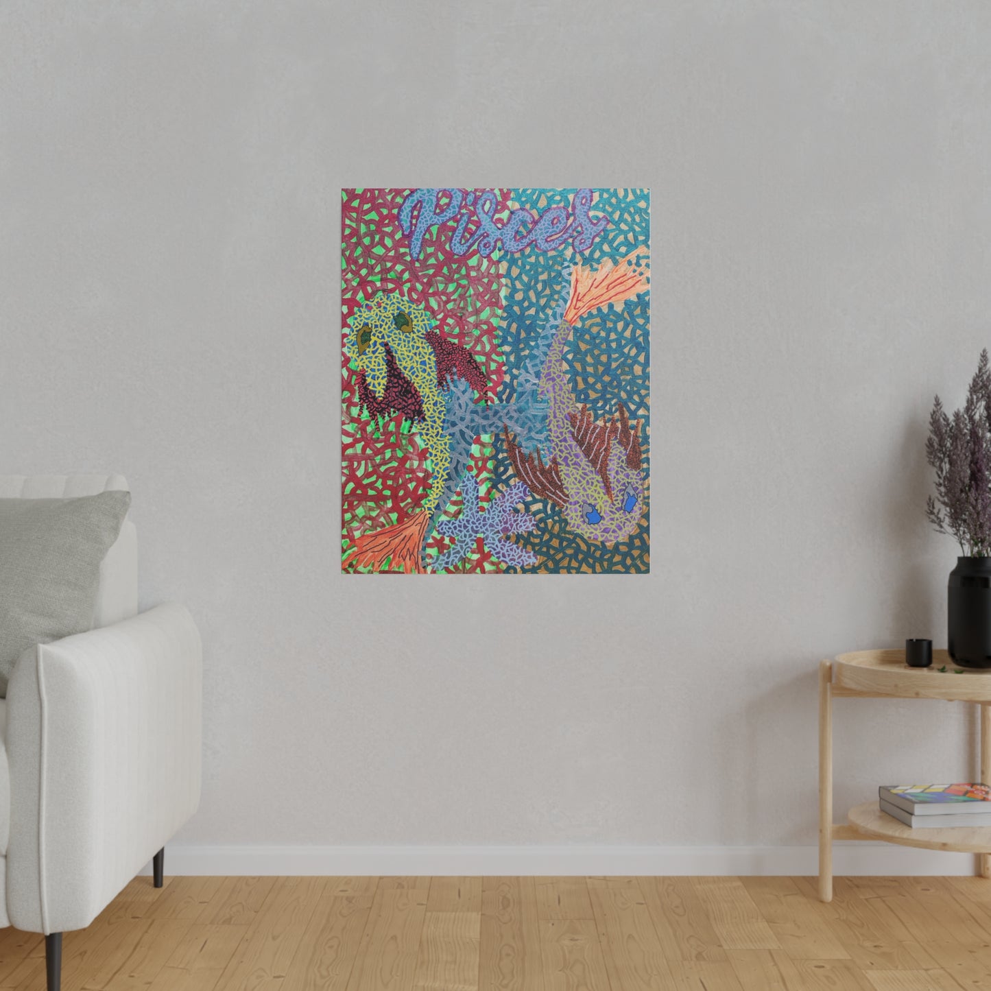 Pisces Print Canvas