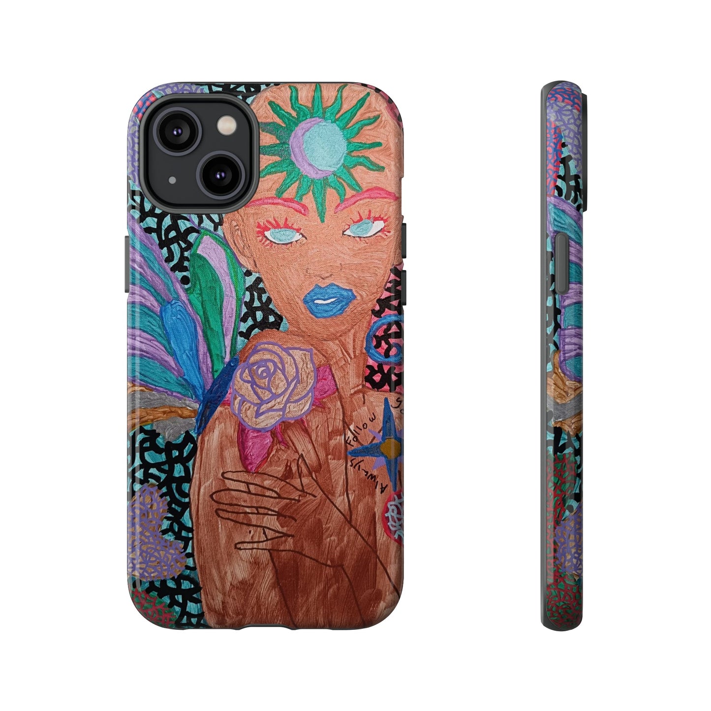 Beauty in the madness Phone case Custom Art The Indomitable Art Shop Indomitable Art Quote24.75