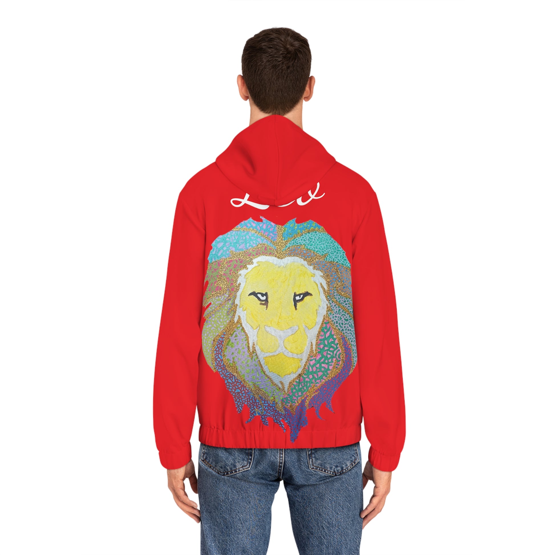 Crimson Leo Hoodie Custom Art The Indomitable Art Shop Printify Quote60