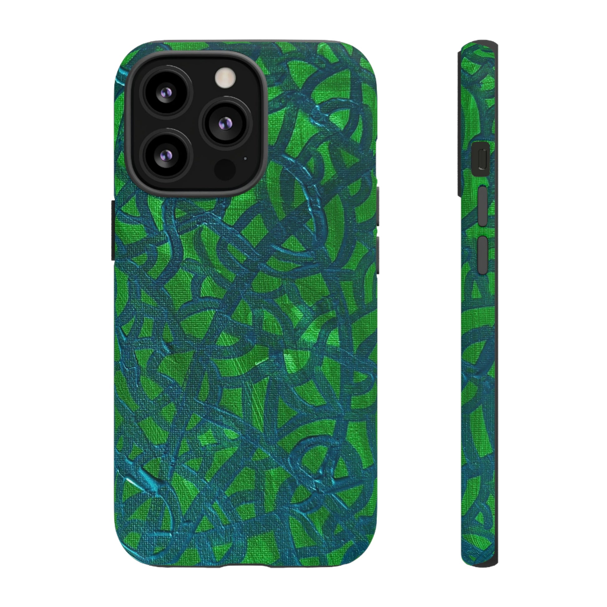 Emerald Wave Armor: Green & Teal Tough Case Custom Art The Indomitable Art Shop Indomitable Art Quote25