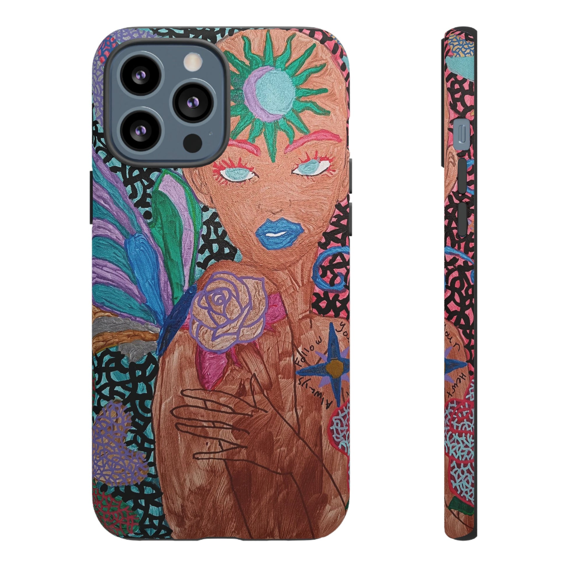 Beauty in the madness Phone case Custom Art The Indomitable Art Shop Indomitable Art Quote24.75