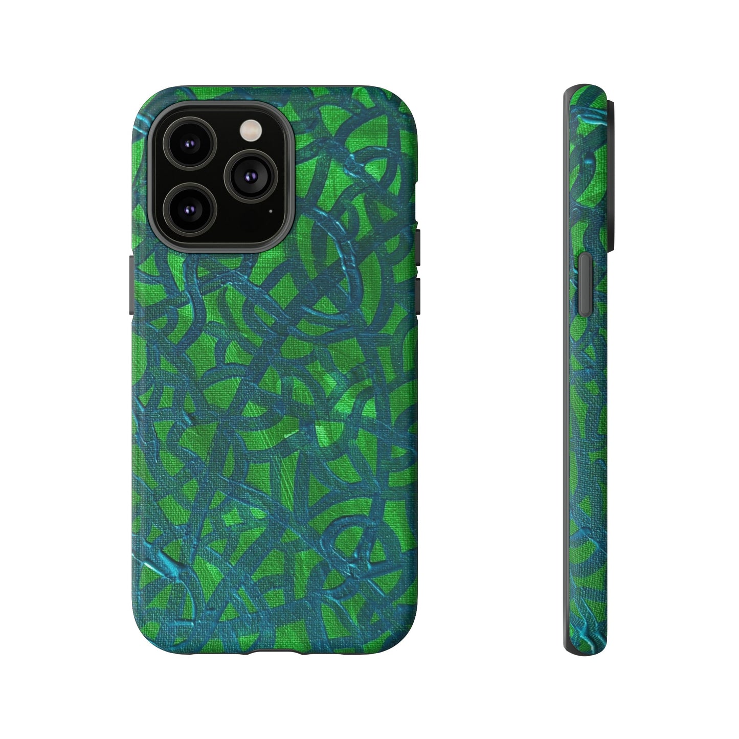 Emerald Wave Armor: Green & Teal Tough Case Custom Art The Indomitable Art Shop Indomitable Art Quote25