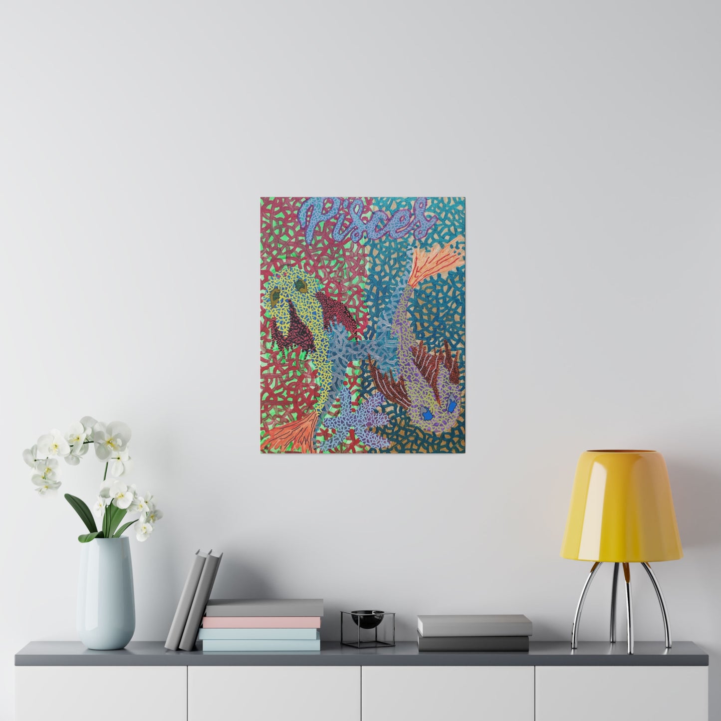 Pisces Print Canvas