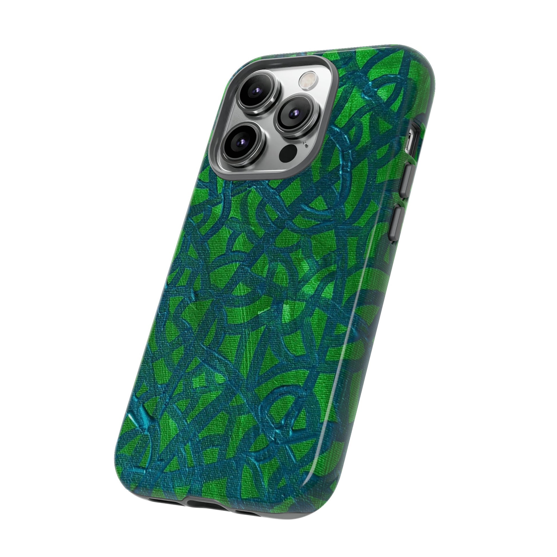 Emerald Wave Armor: Green & Teal Tough Case Custom Art The Indomitable Art Shop Indomitable Art Quote25