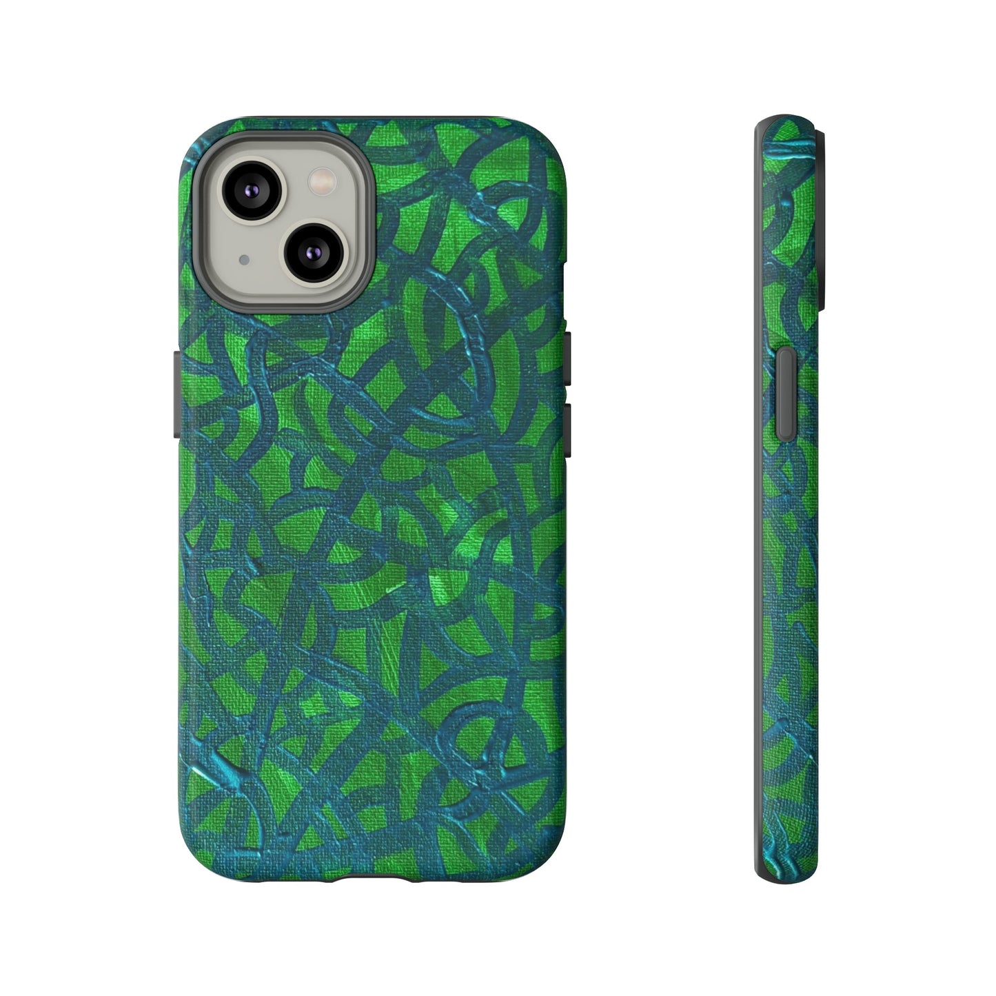 Emerald Wave Armor: Green & Teal Tough Case Custom Art The Indomitable Art Shop Indomitable Art Quote25