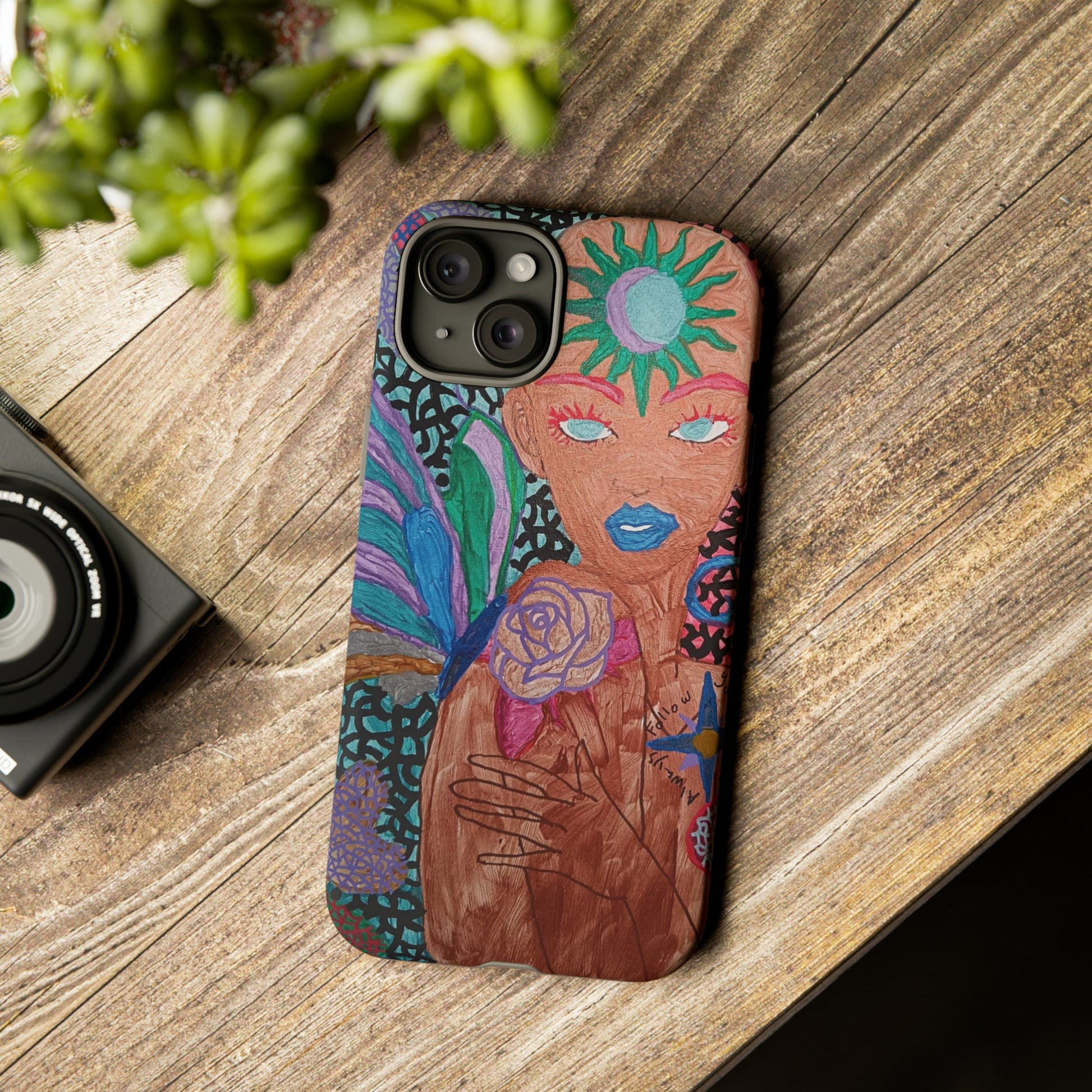 Beauty in the madness Phone case Custom Art The Indomitable Art Shop Indomitable Art Quote24.75