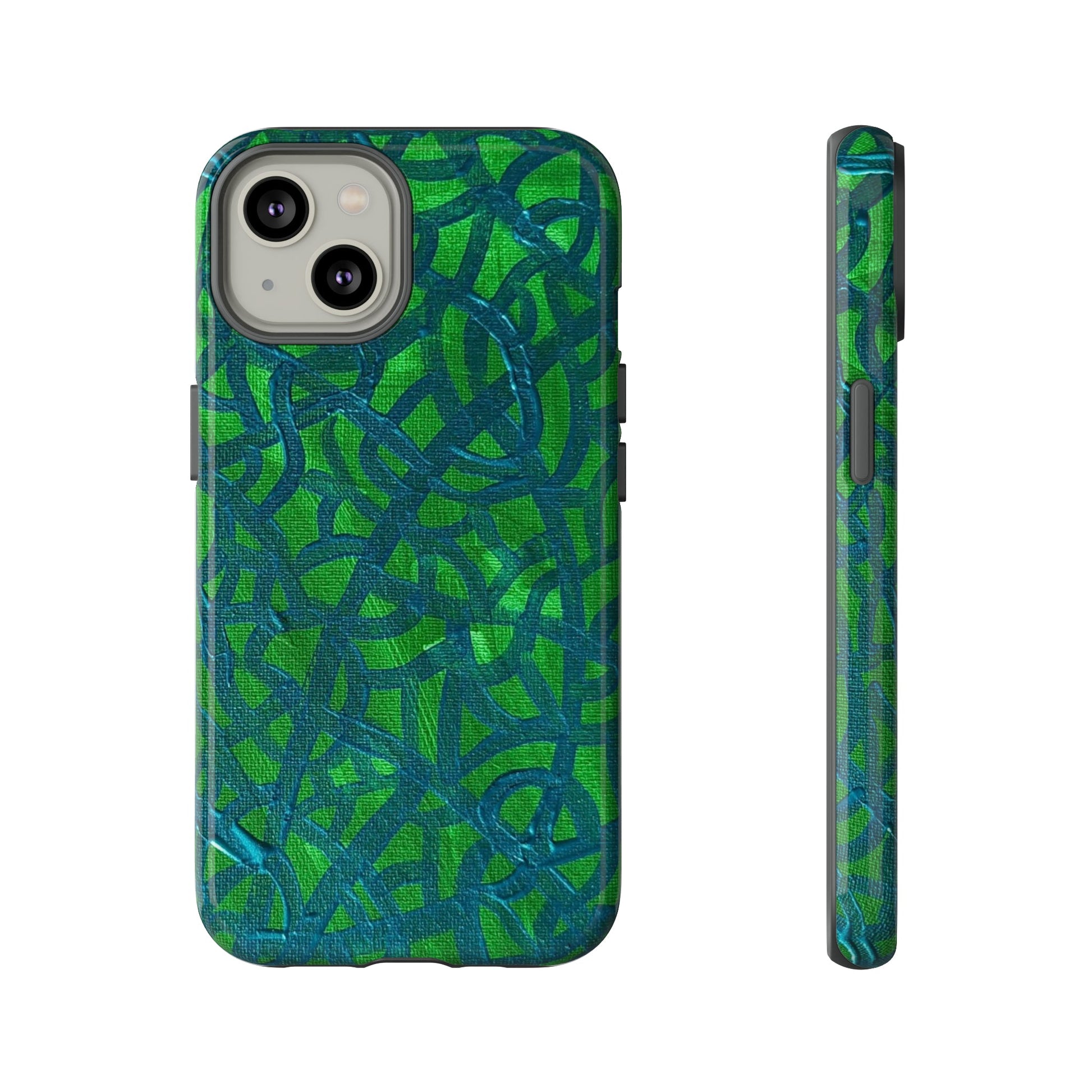 Emerald Wave Armor: Green & Teal Tough Case Custom Art The Indomitable Art Shop Indomitable Art Quote25