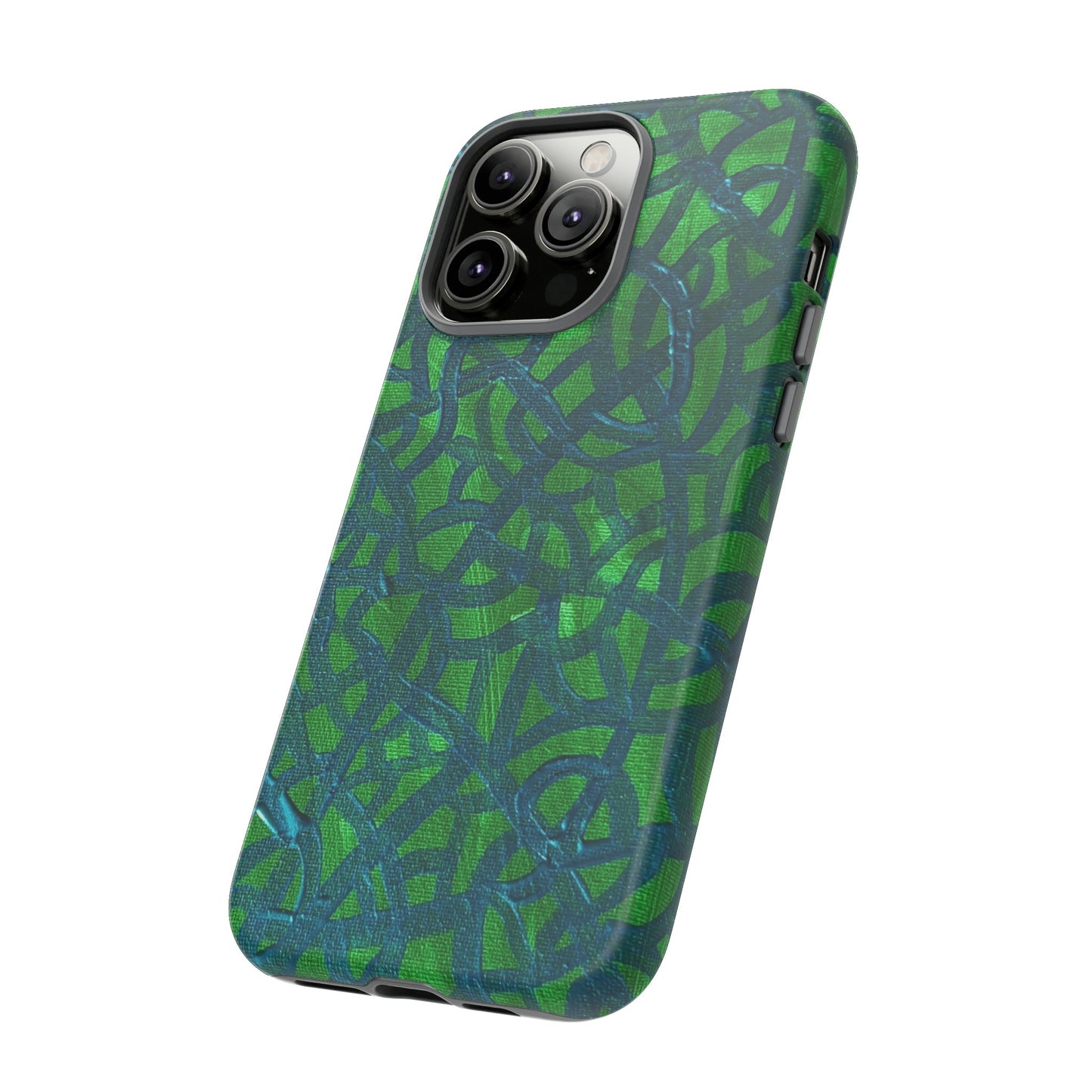 Emerald Wave Armor: Green & Teal Tough Case Custom Art The Indomitable Art Shop Indomitable Art Quote25