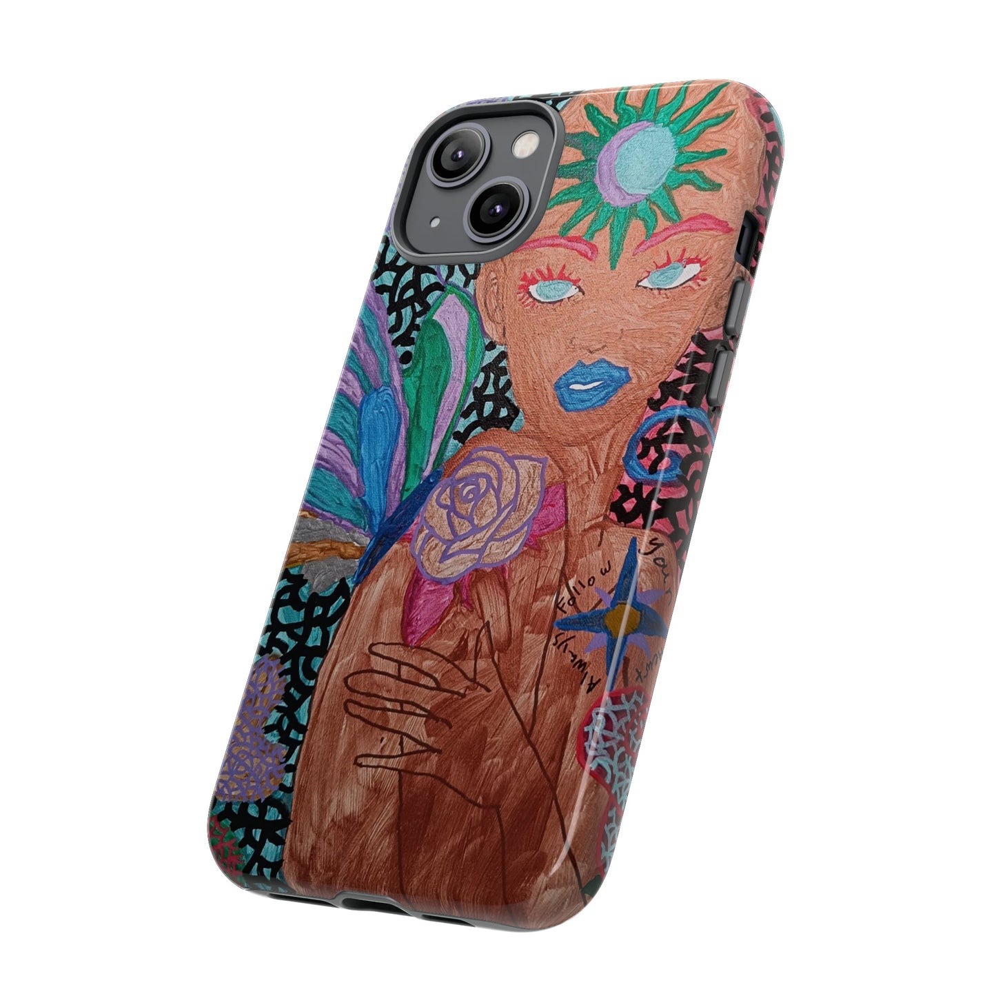 Beauty in the madness Phone case Custom Art The Indomitable Art Shop Indomitable Art Quote24.75