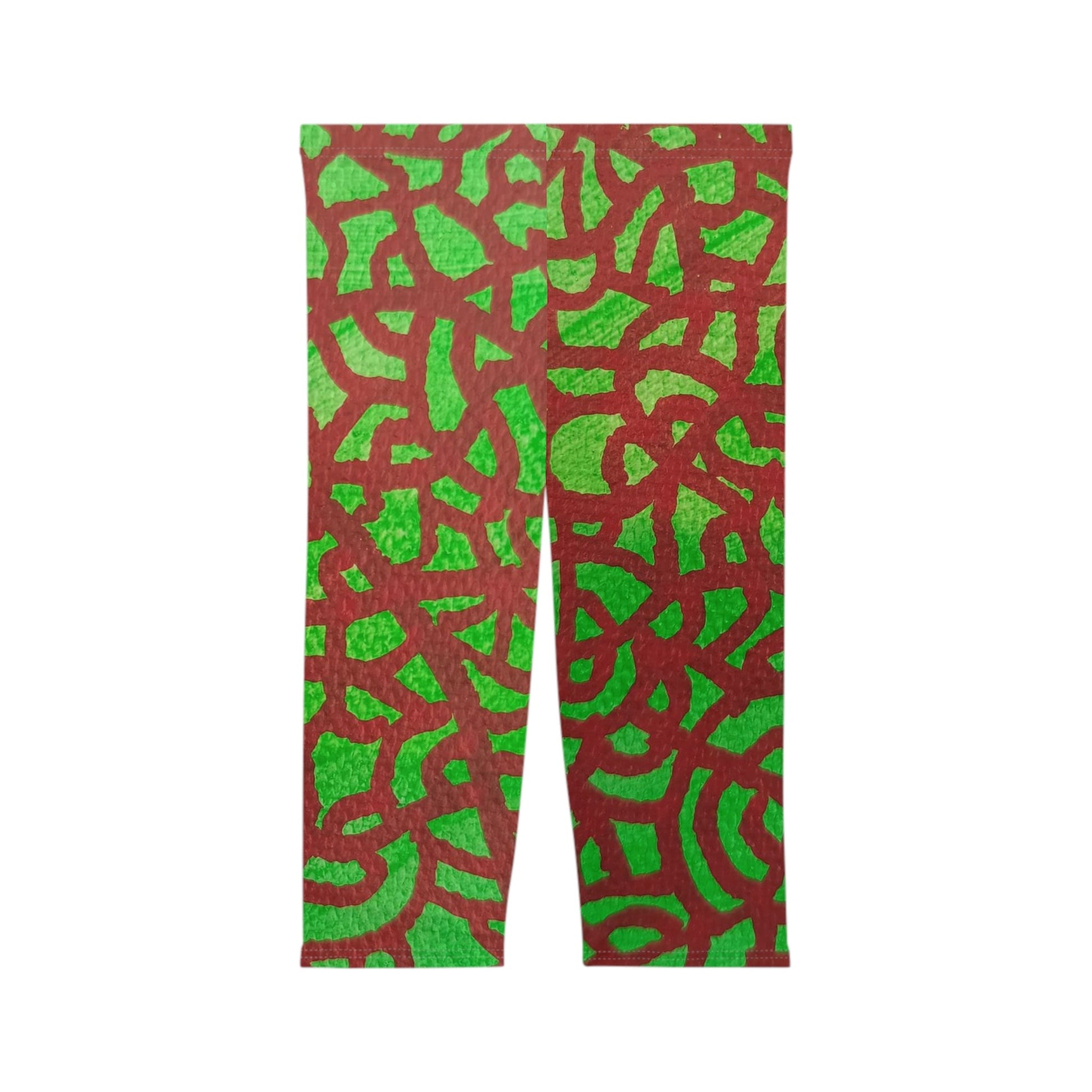 Jewel Tones: Scarlet Emerald Fusion Leggings Custom Art The Indomitable Art Shop Indomitable Art Quote35