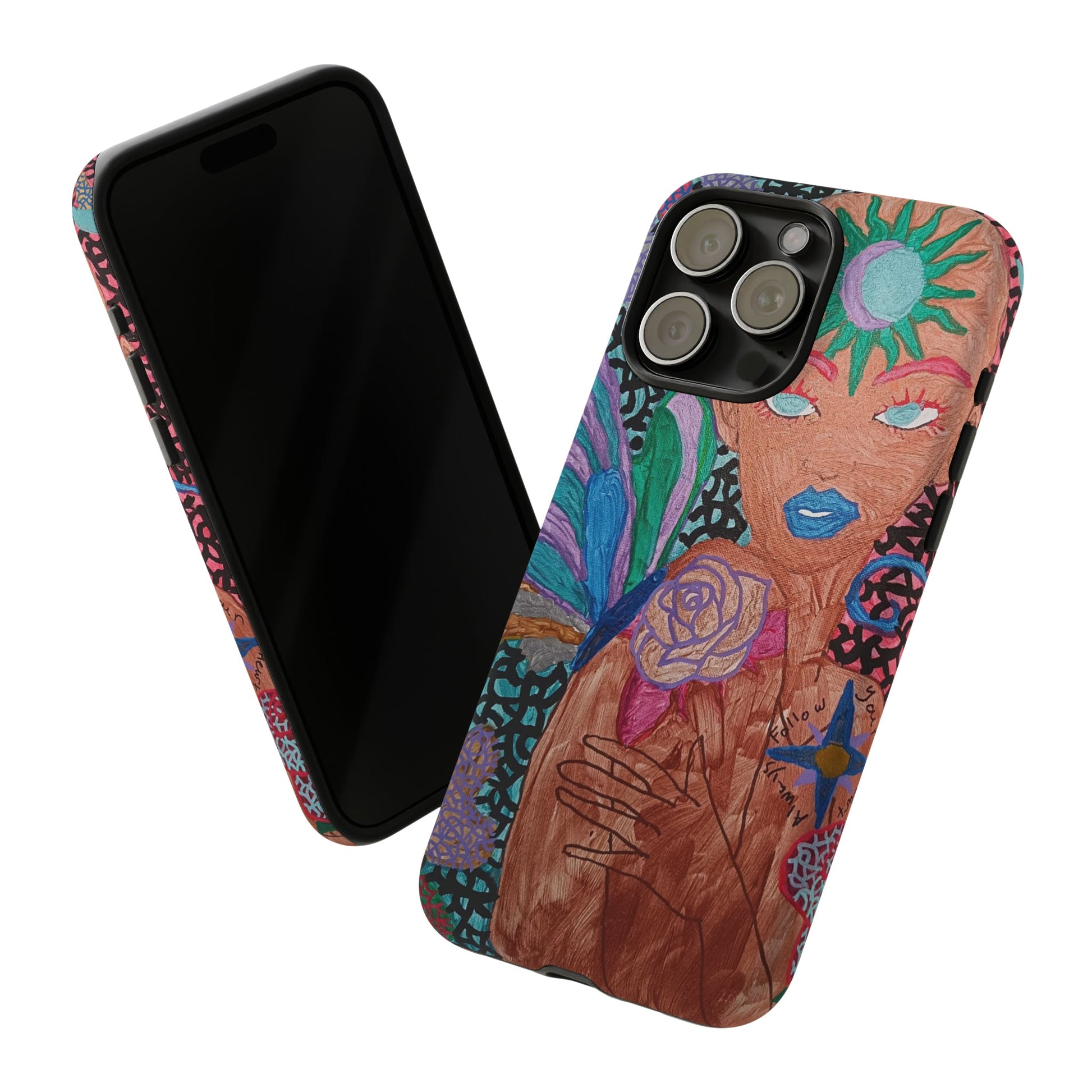 Beauty in the madness Phone case Custom Art The Indomitable Art Shop Indomitable Art Quote24.75