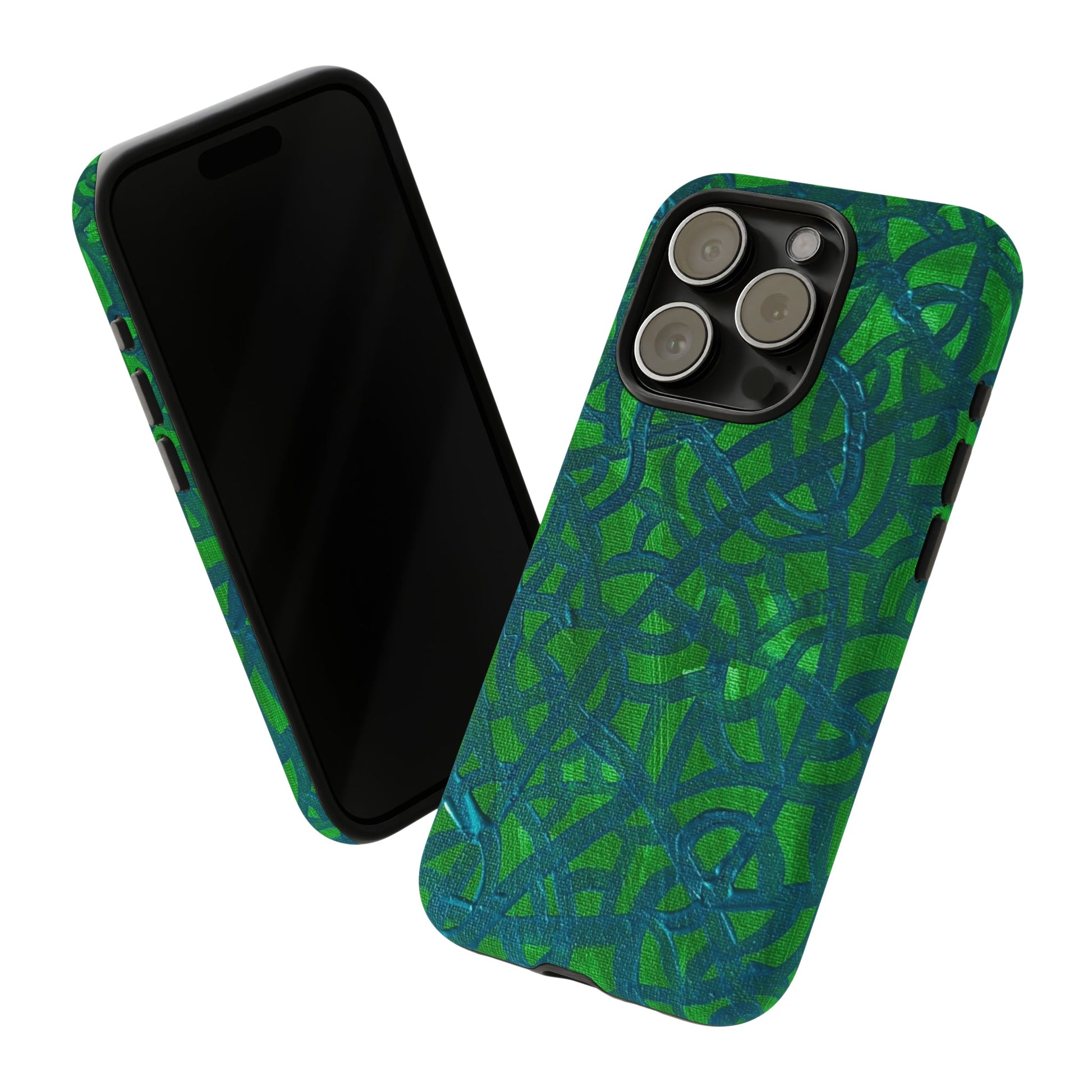 Emerald Wave Armor: Green & Teal Tough Case Custom Art The Indomitable Art Shop Indomitable Art Quote25