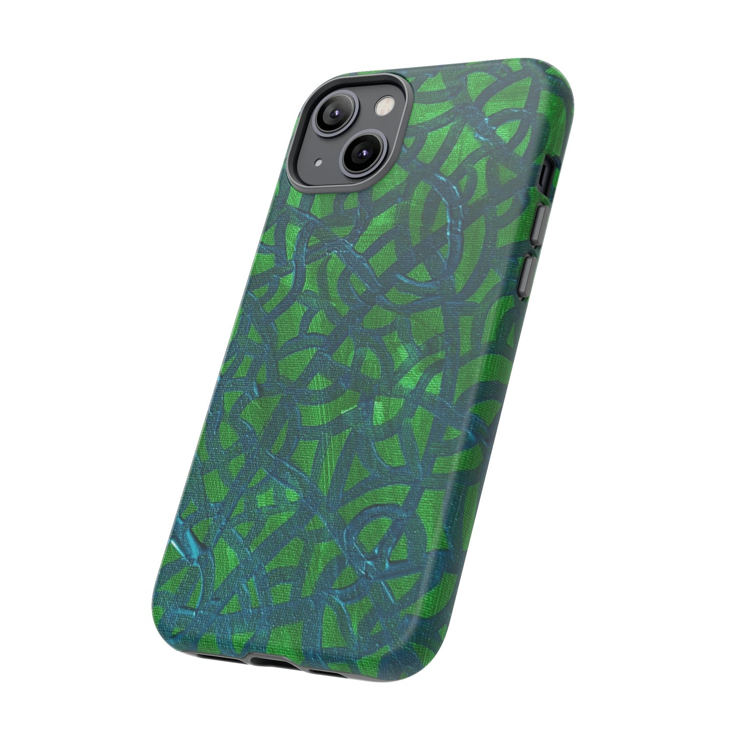 Emerald Wave Armor: Green & Teal Tough Case Custom Art The Indomitable Art Shop Indomitable Art Quote25