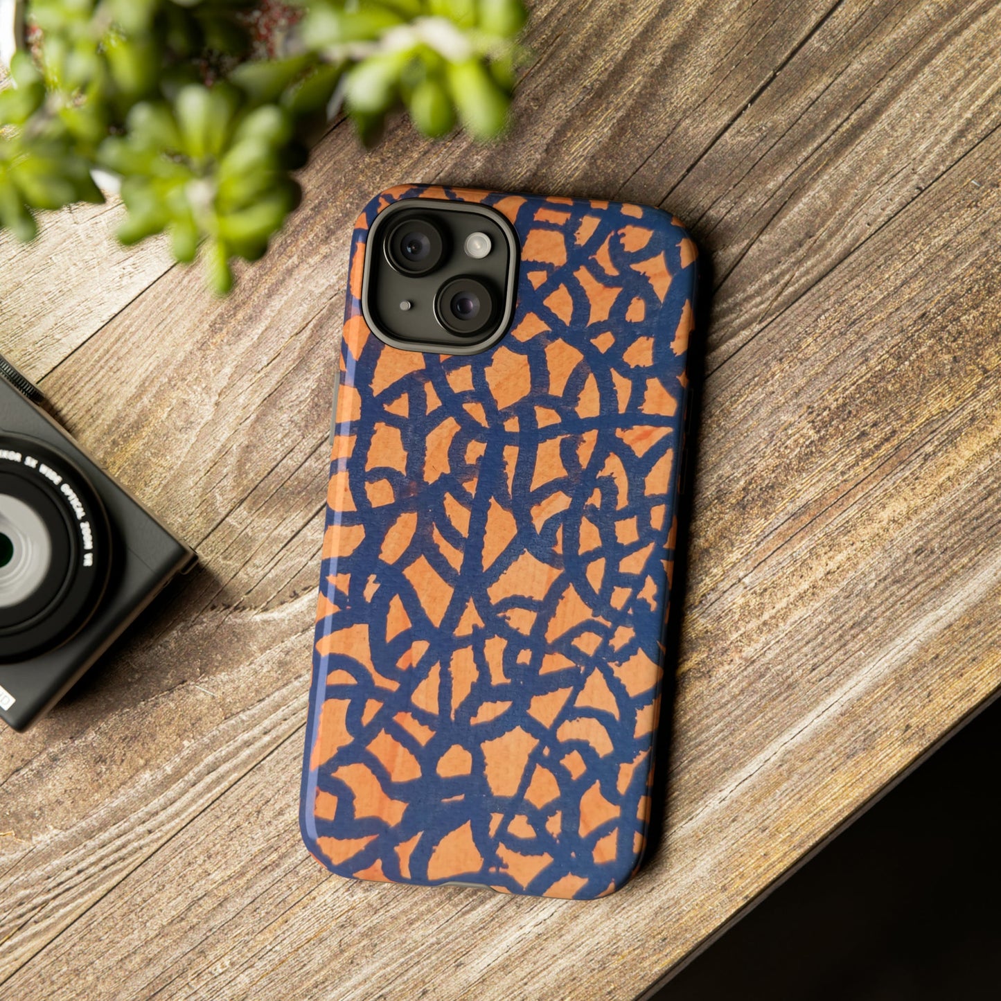 Sunset Horizon Defender: Orange & Blue Tough Case Custom Art The Indomitable Art Shop Indomitable Art Quote25