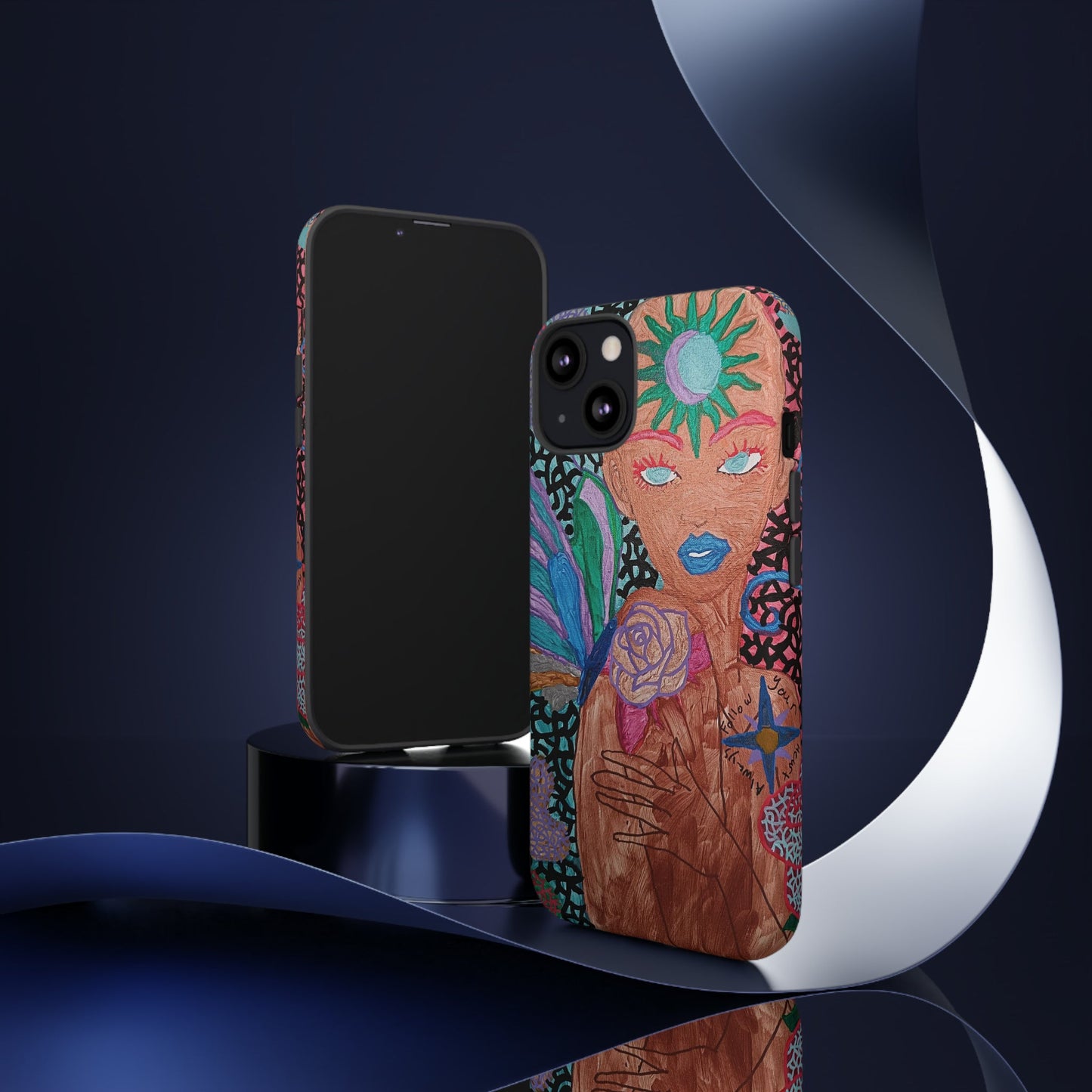 Beauty in the madness Phone case Custom Art The Indomitable Art Shop Indomitable Art Quote24.75