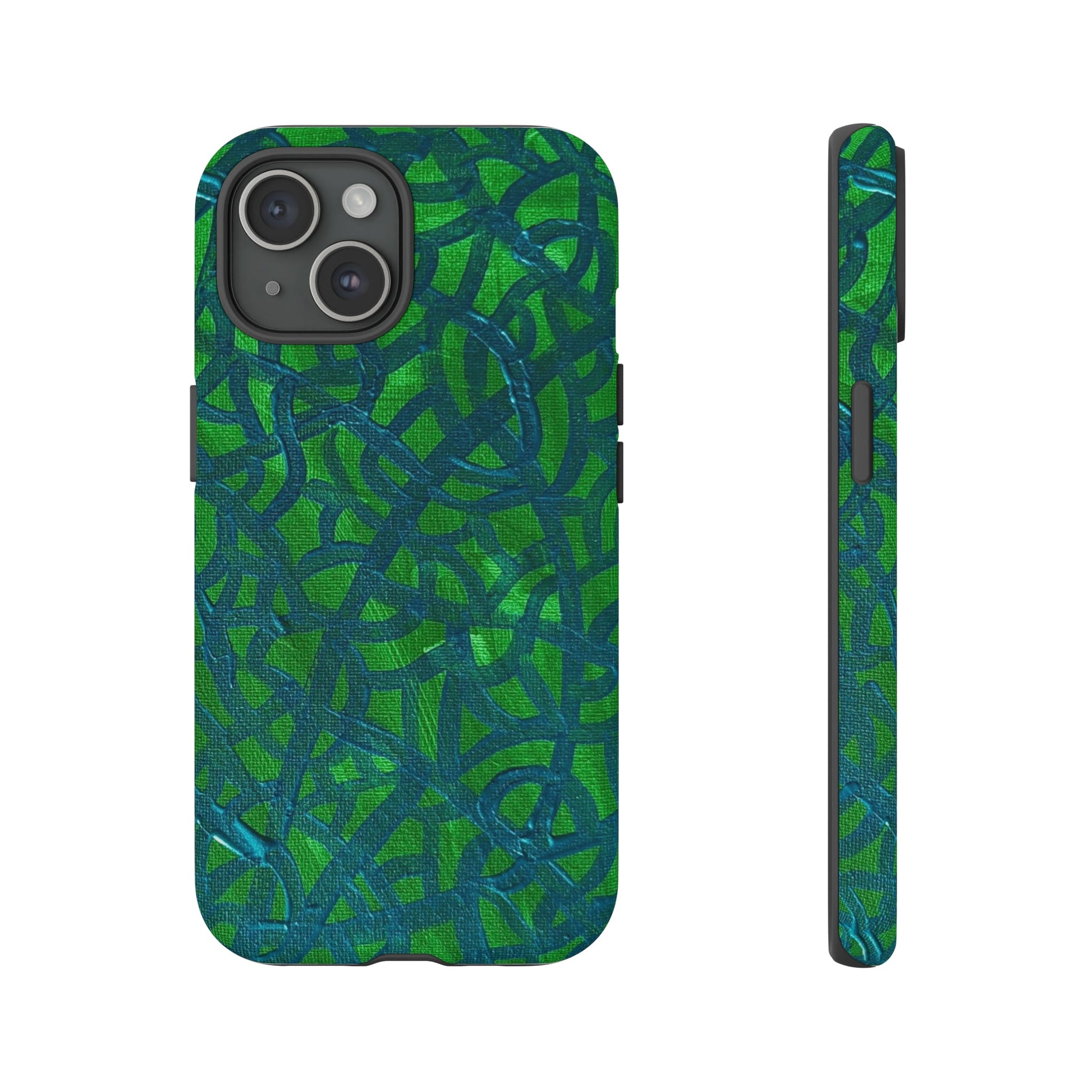 Emerald Wave Armor: Green & Teal Tough Case Custom Art The Indomitable Art Shop Indomitable Art Quote25