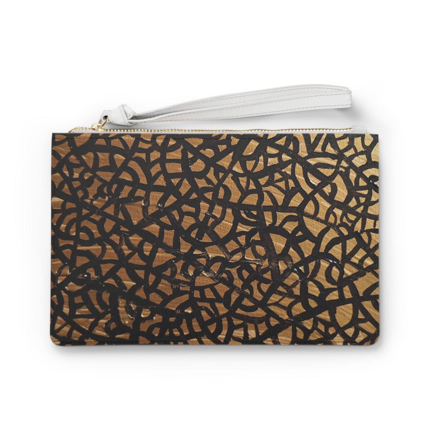 Golden Elegance: Artisan Clutch Bag Custom Art The Indomitable Art Shop Indomitable Art Quote35